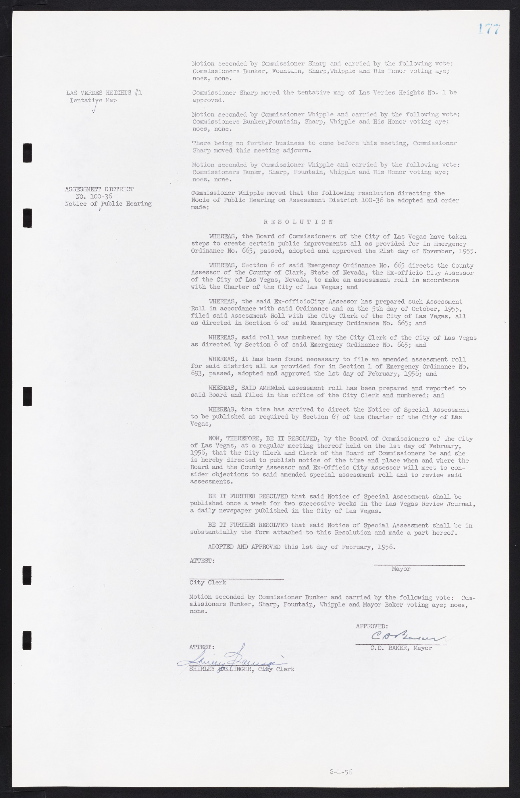 Las Vegas City Commission Minutes, September 21, 1955 to November 20, 1957, lvc000010-193