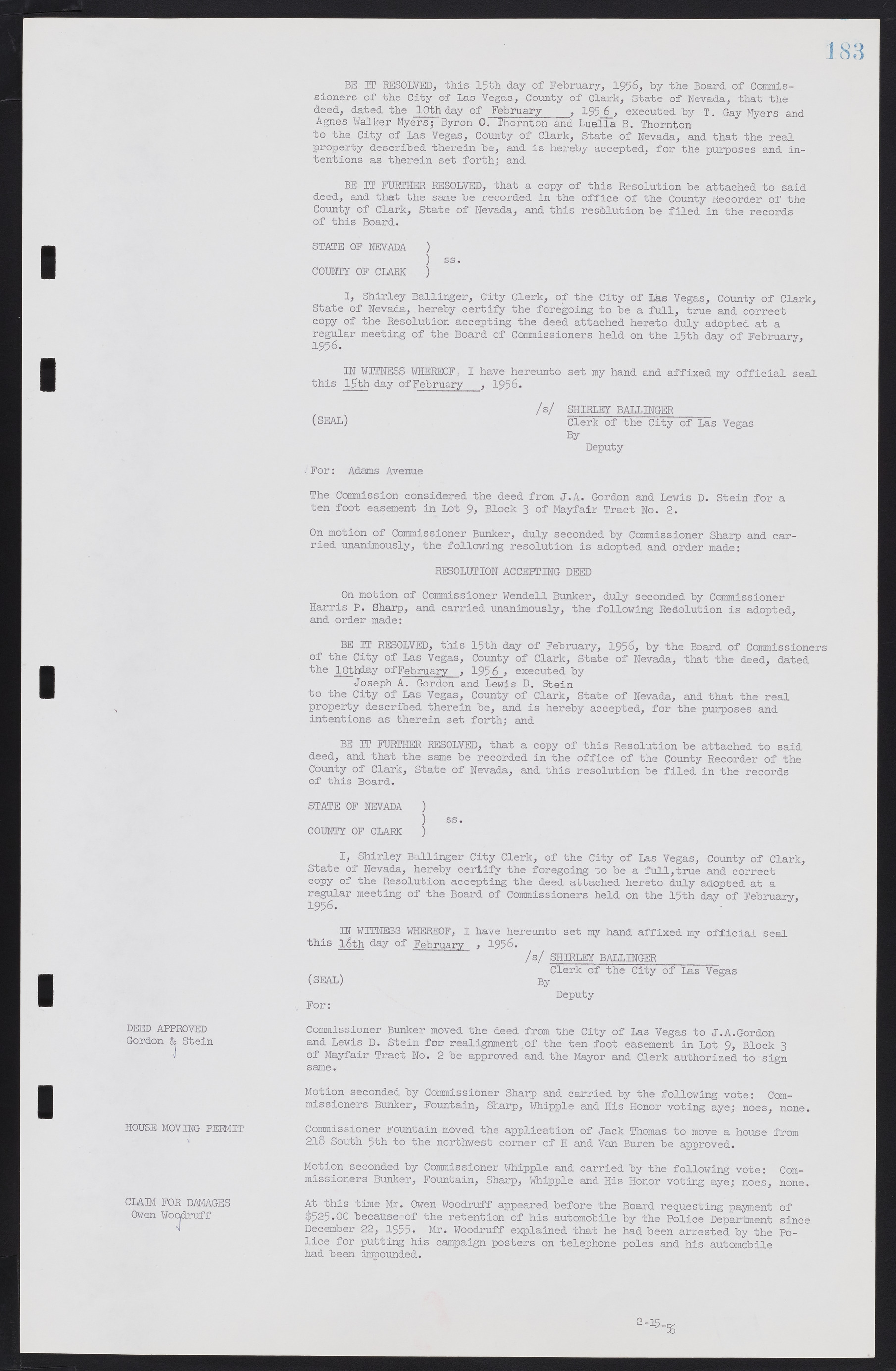 Las Vegas City Commission Minutes, September 21, 1955 to November 20, 1957, lvc000010-199