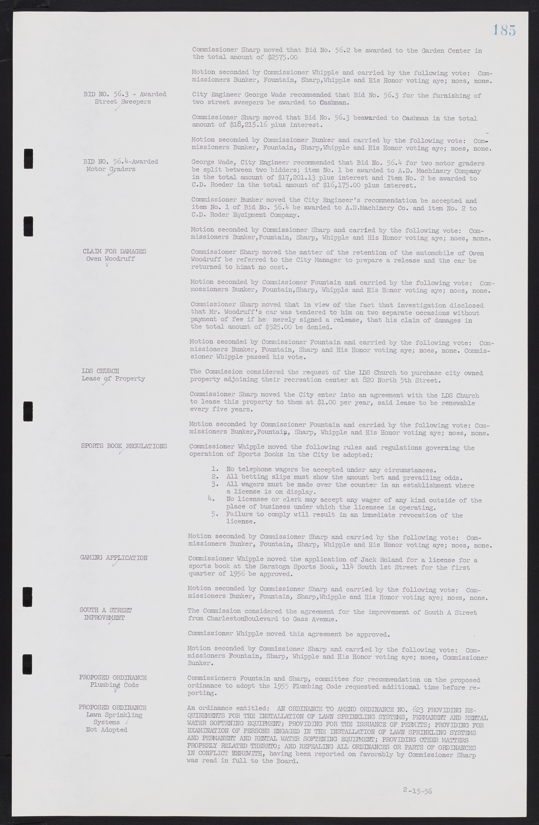 Las Vegas City Commission Minutes, September 21, 1955 to November 20, 1957, lvc000010-201