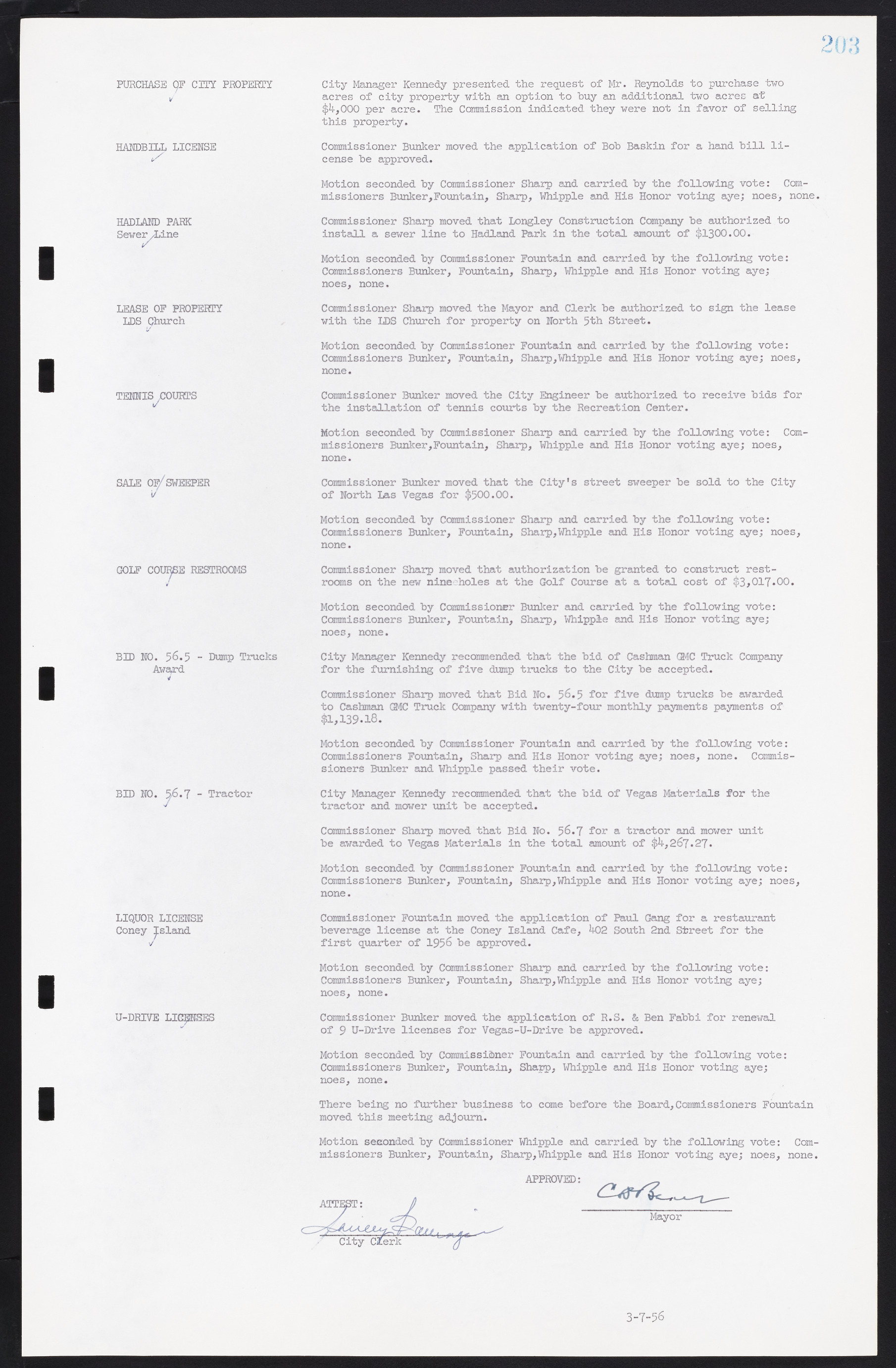 Las Vegas City Commission Minutes, September 21, 1955 to November 20, 1957, lvc000010-219