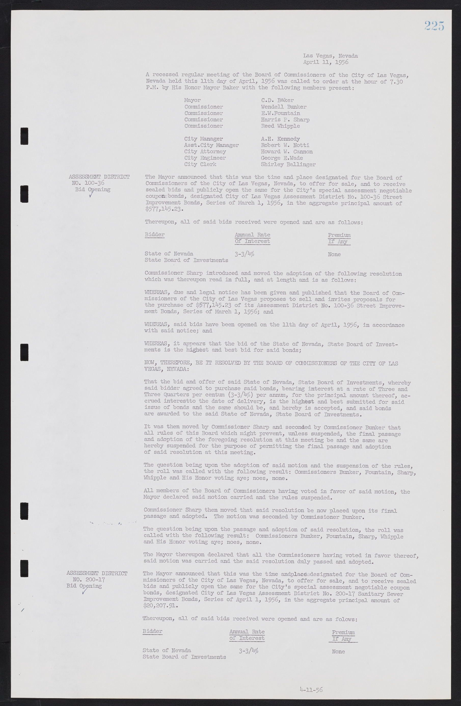 Las Vegas City Commission Minutes, September 21, 1955 to November 20, 1957, lvc000010-243
