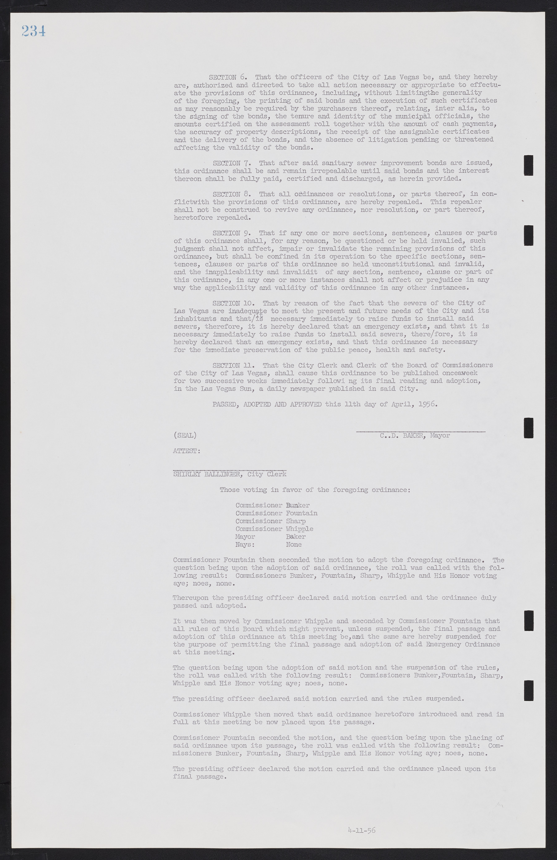 Las Vegas City Commission Minutes, September 21, 1955 to November 20, 1957, lvc000010-252