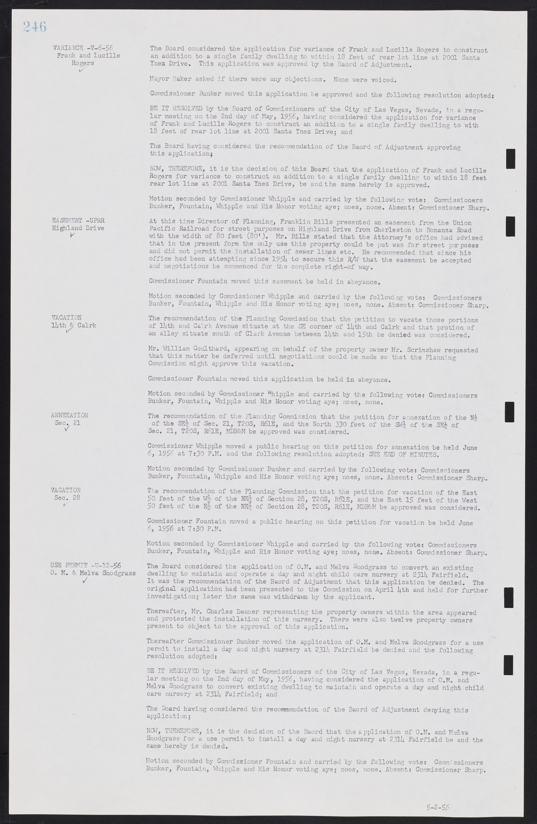 Las Vegas City Commission Minutes, September 21, 1955 to November 20, 1957, lvc000010-266