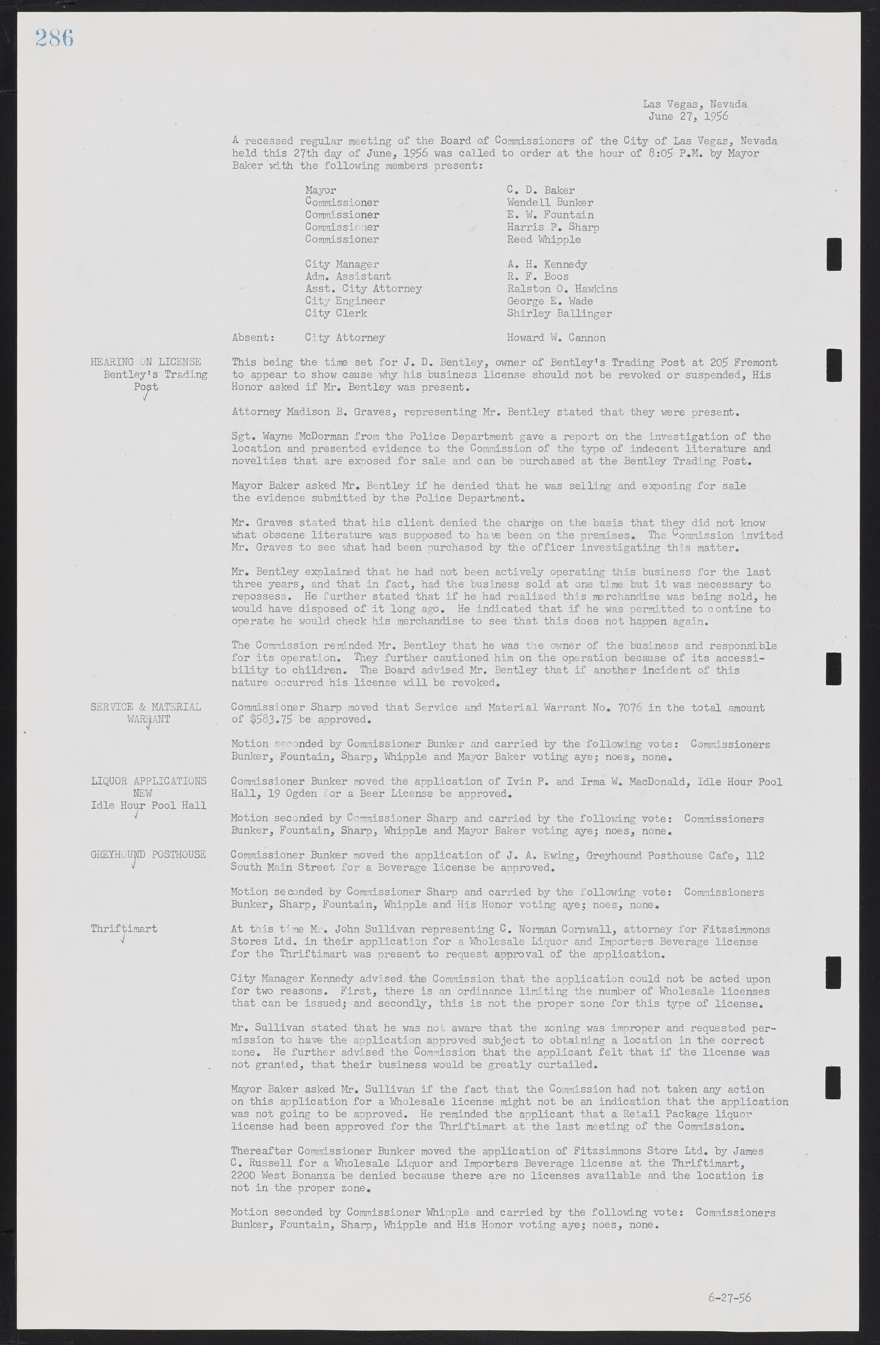 Las Vegas City Commission Minutes, September 21, 1955 to November 20, 1957, lvc000010-306