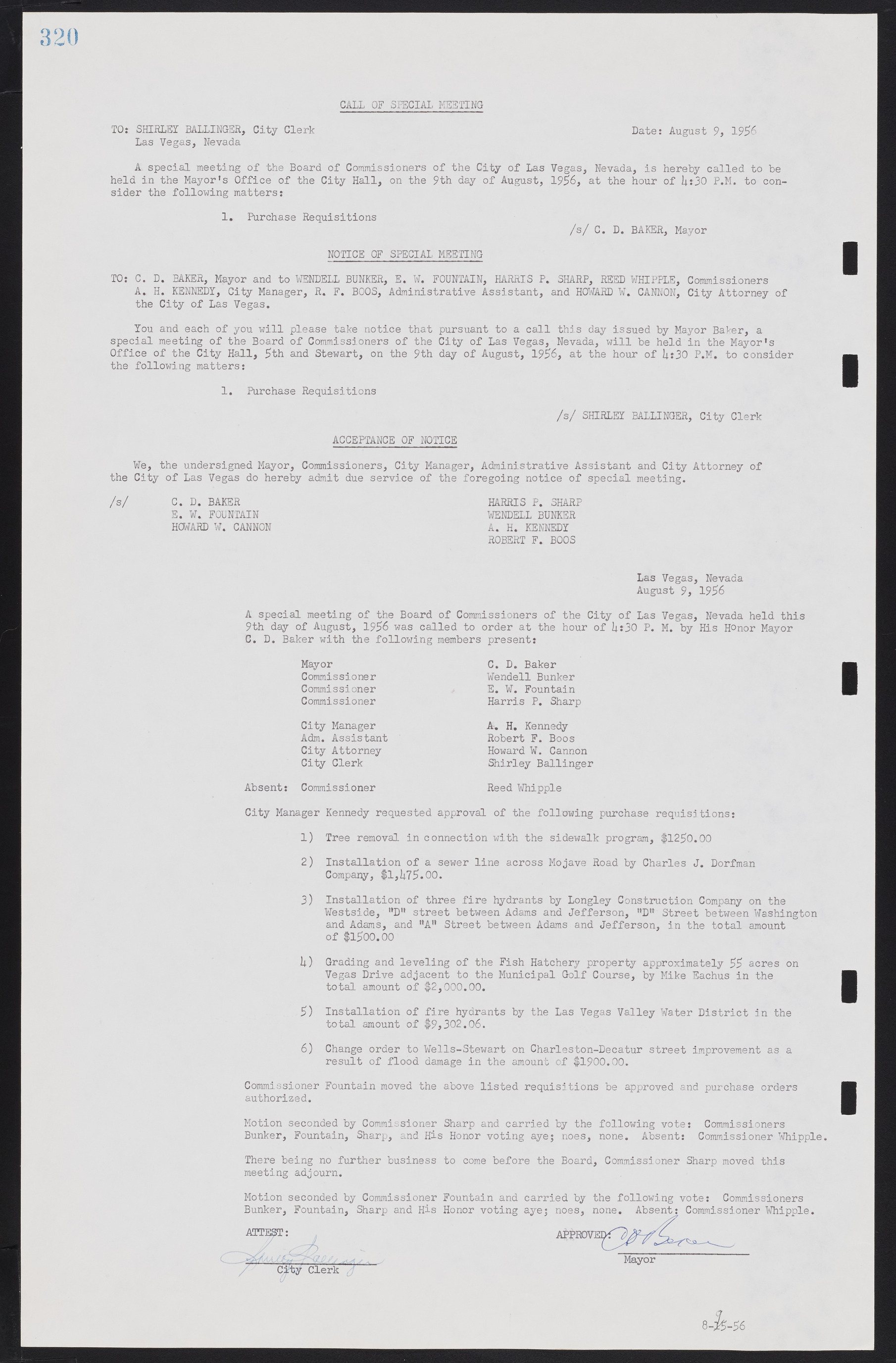 Las Vegas City Commission Minutes, September 21, 1955 to November 20, 1957, lvc000010-340