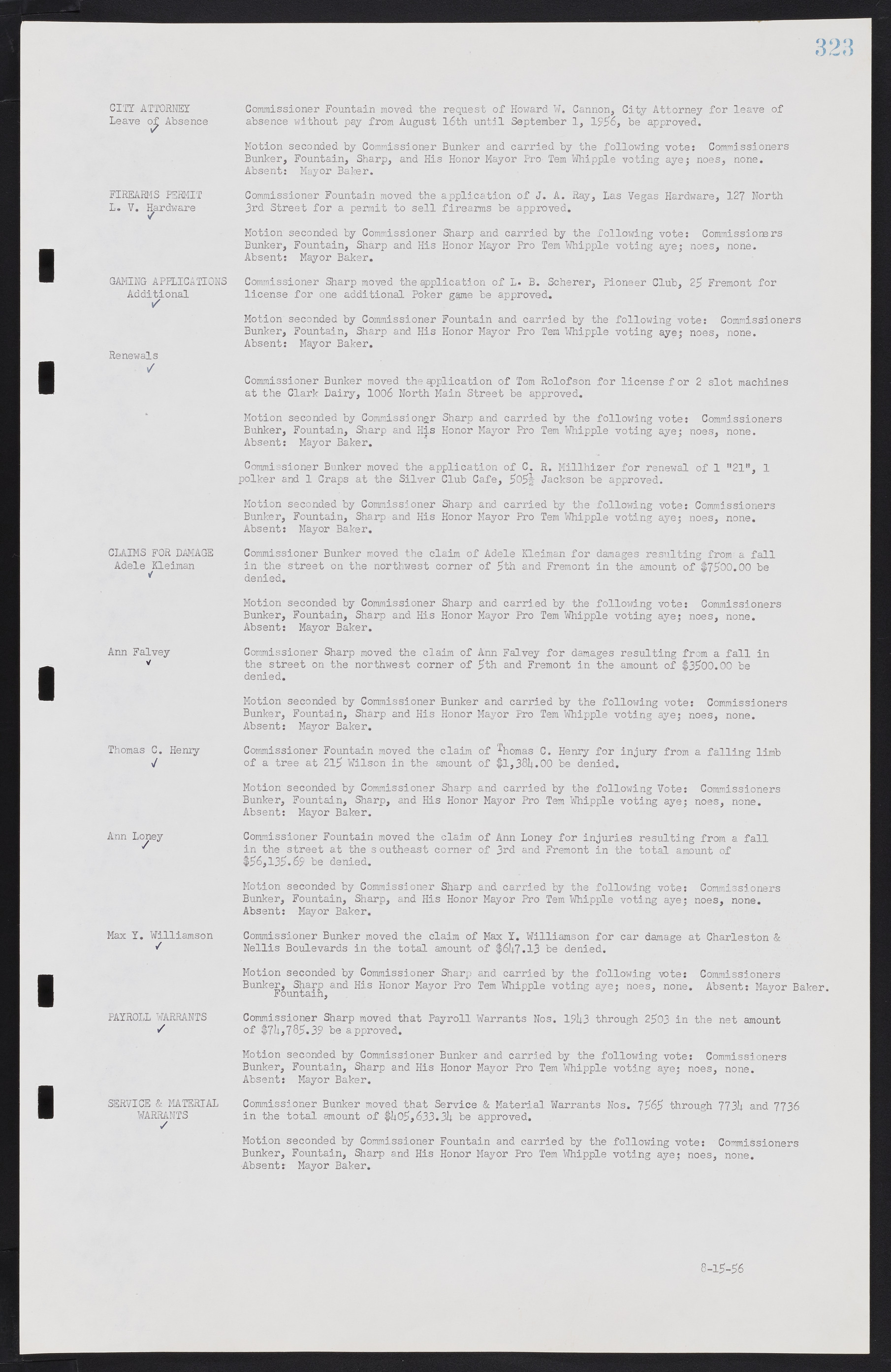 Las Vegas City Commission Minutes, September 21, 1955 to November 20, 1957, lvc000010-343