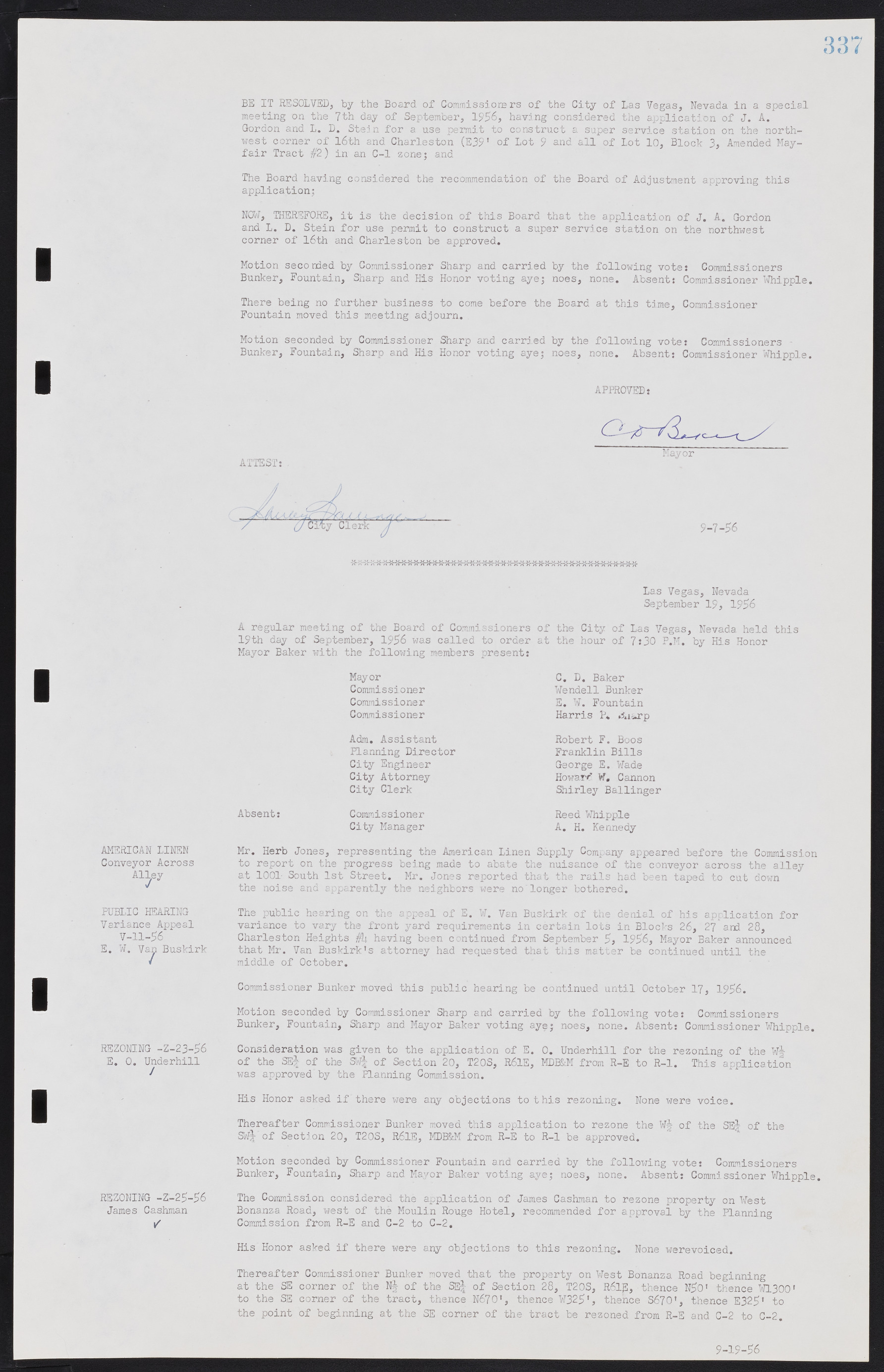 Las Vegas City Commission Minutes, September 21, 1955 to November 20, 1957, lvc000010-357