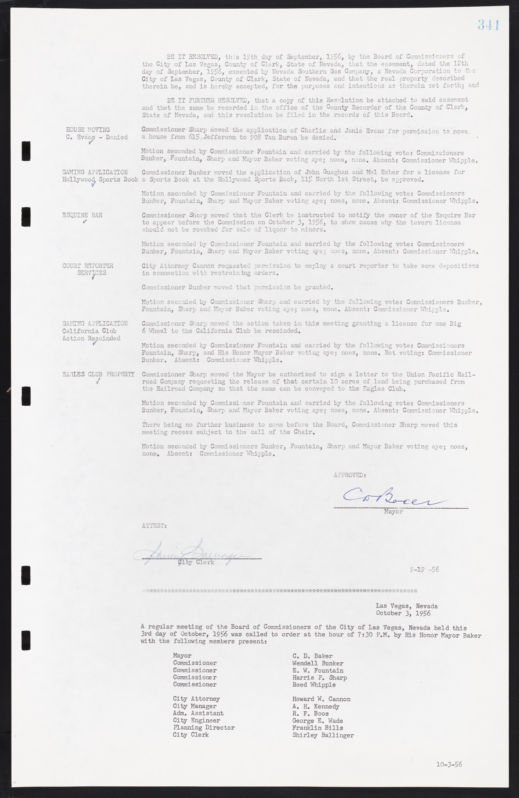 Las Vegas City Commission Minutes, September 21, 1955 to November 20, 1957, lvc000010-361