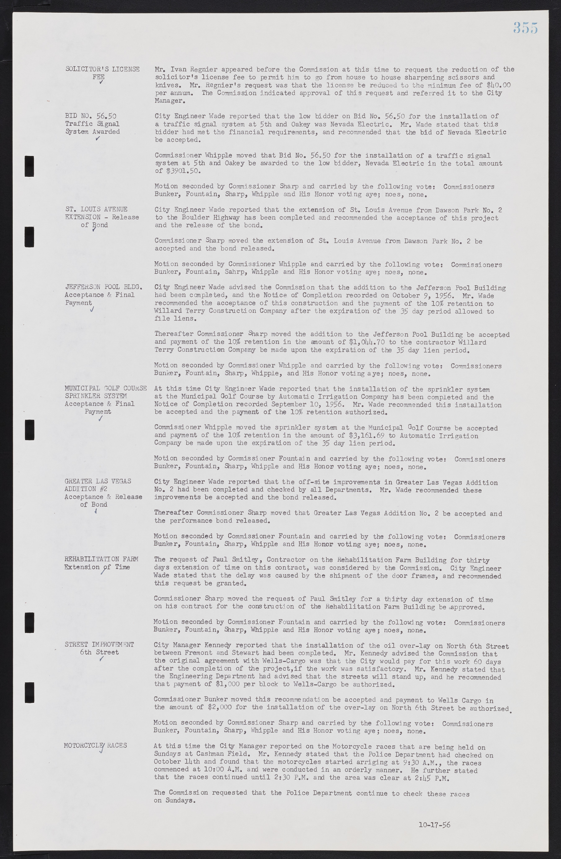 Las Vegas City Commission Minutes, September 21, 1955 to November 20, 1957, lvc000010-375