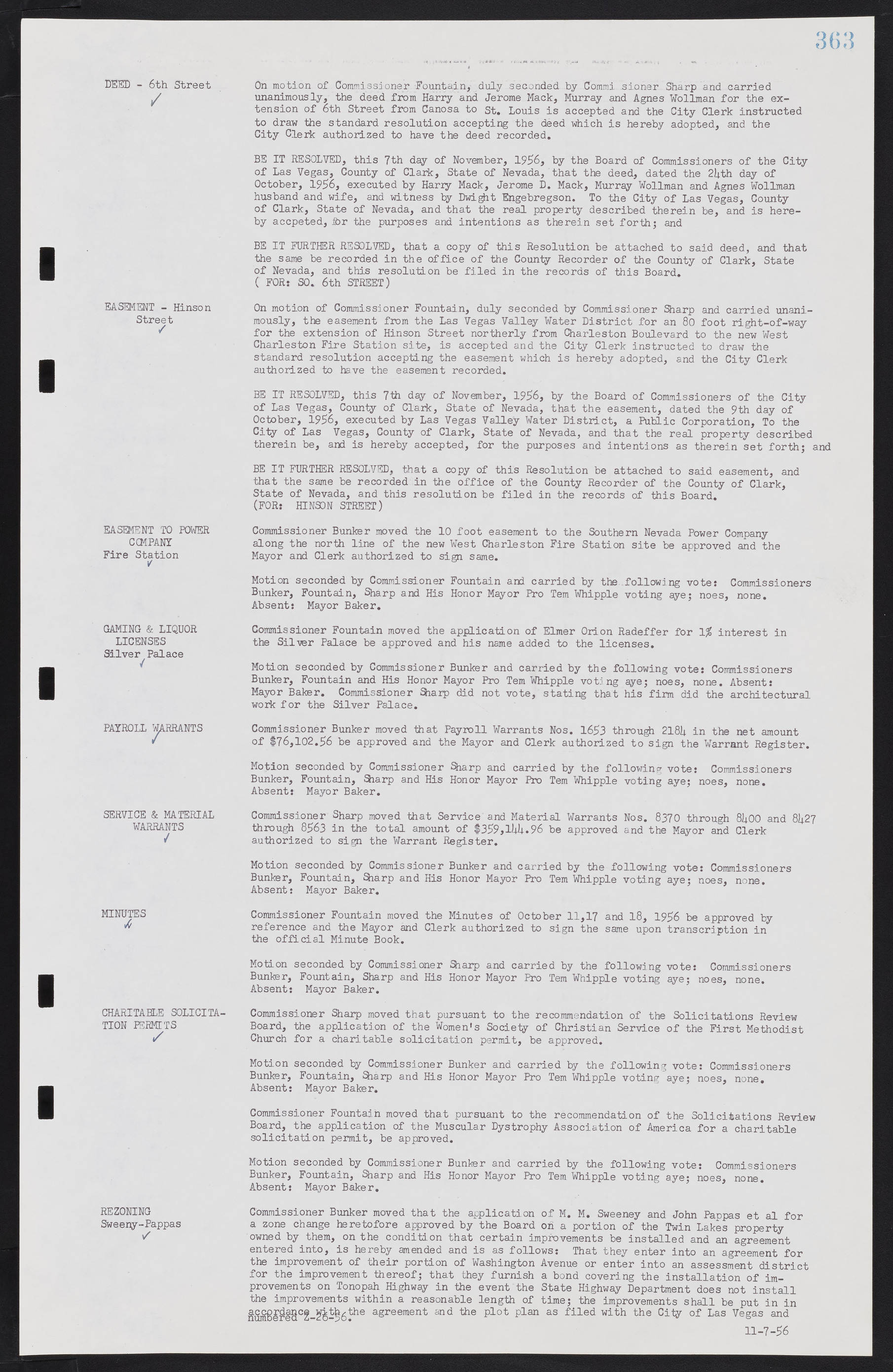 Las Vegas City Commission Minutes, September 21, 1955 to November 20, 1957, lvc000010-383