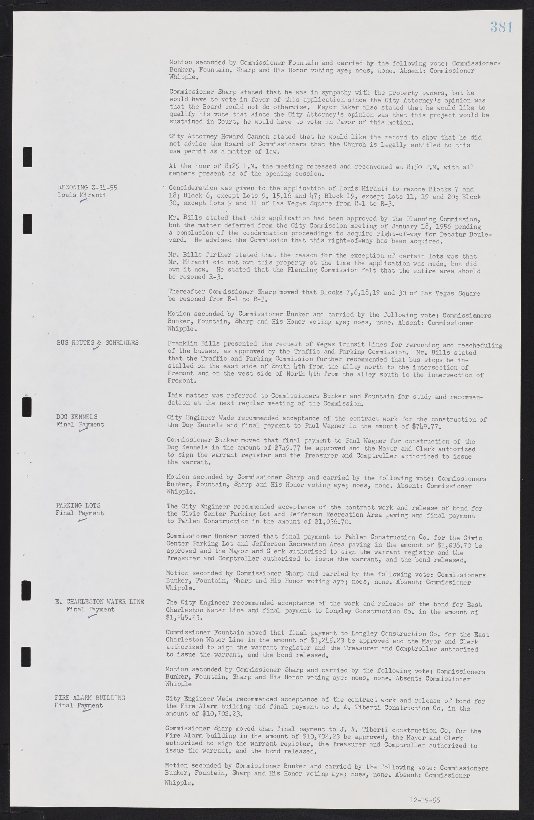 Las Vegas City Commission Minutes, September 21, 1955 to November 20, 1957, lvc000010-401