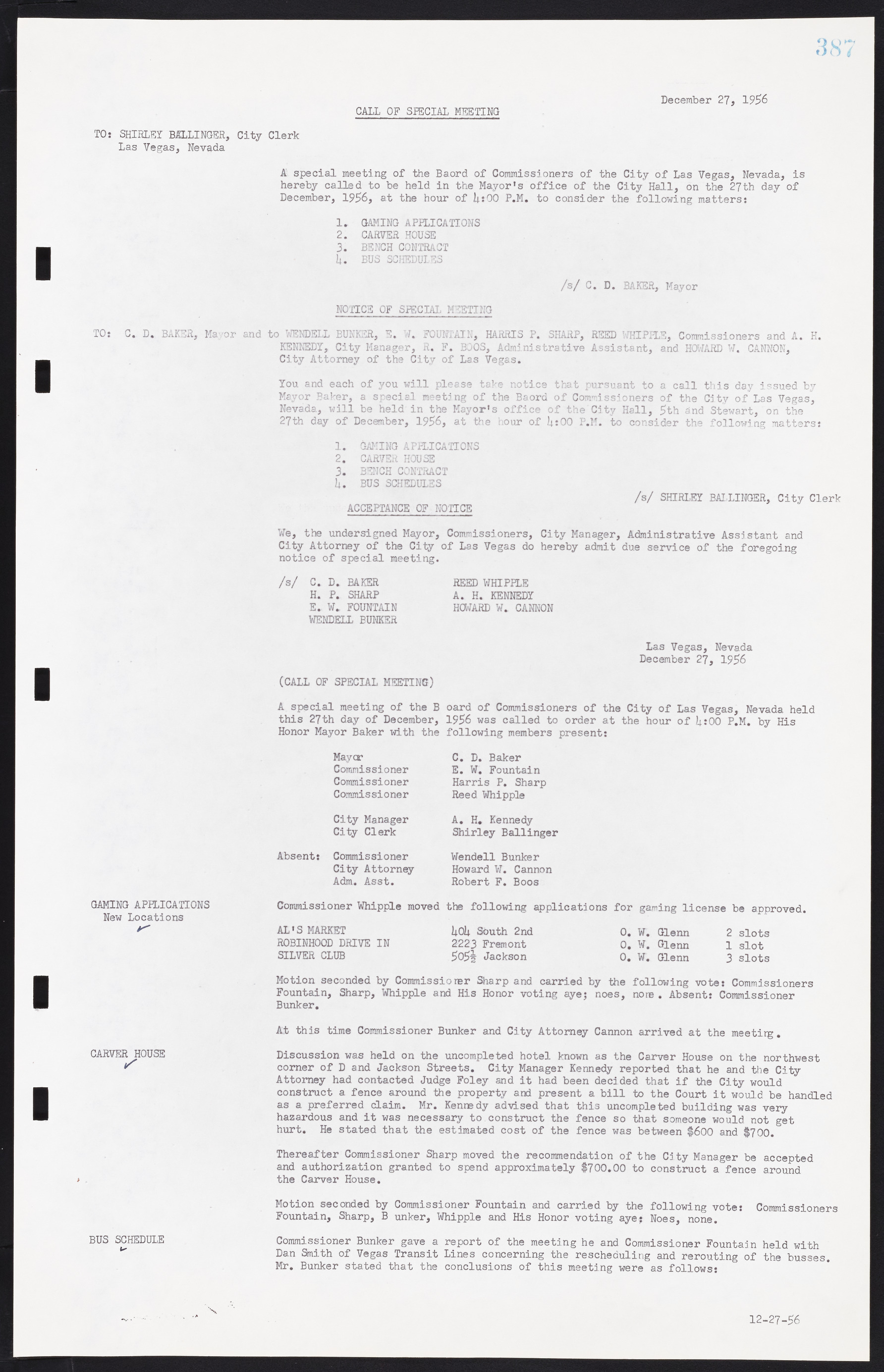 Las Vegas City Commission Minutes, September 21, 1955 to November 20, 1957, lvc000010-407