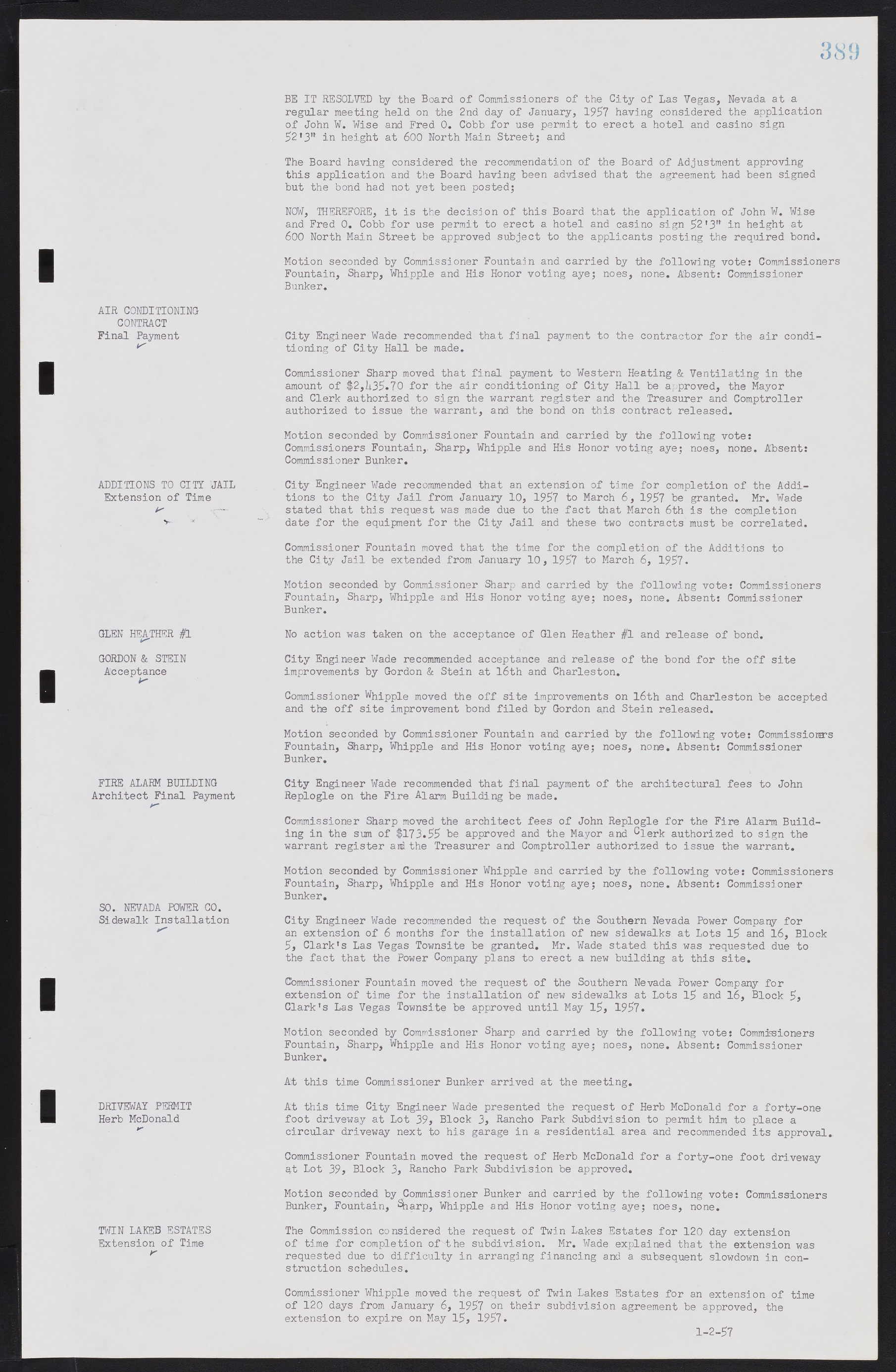 Las Vegas City Commission Minutes, September 21, 1955 to November 20, 1957, lvc000010-409