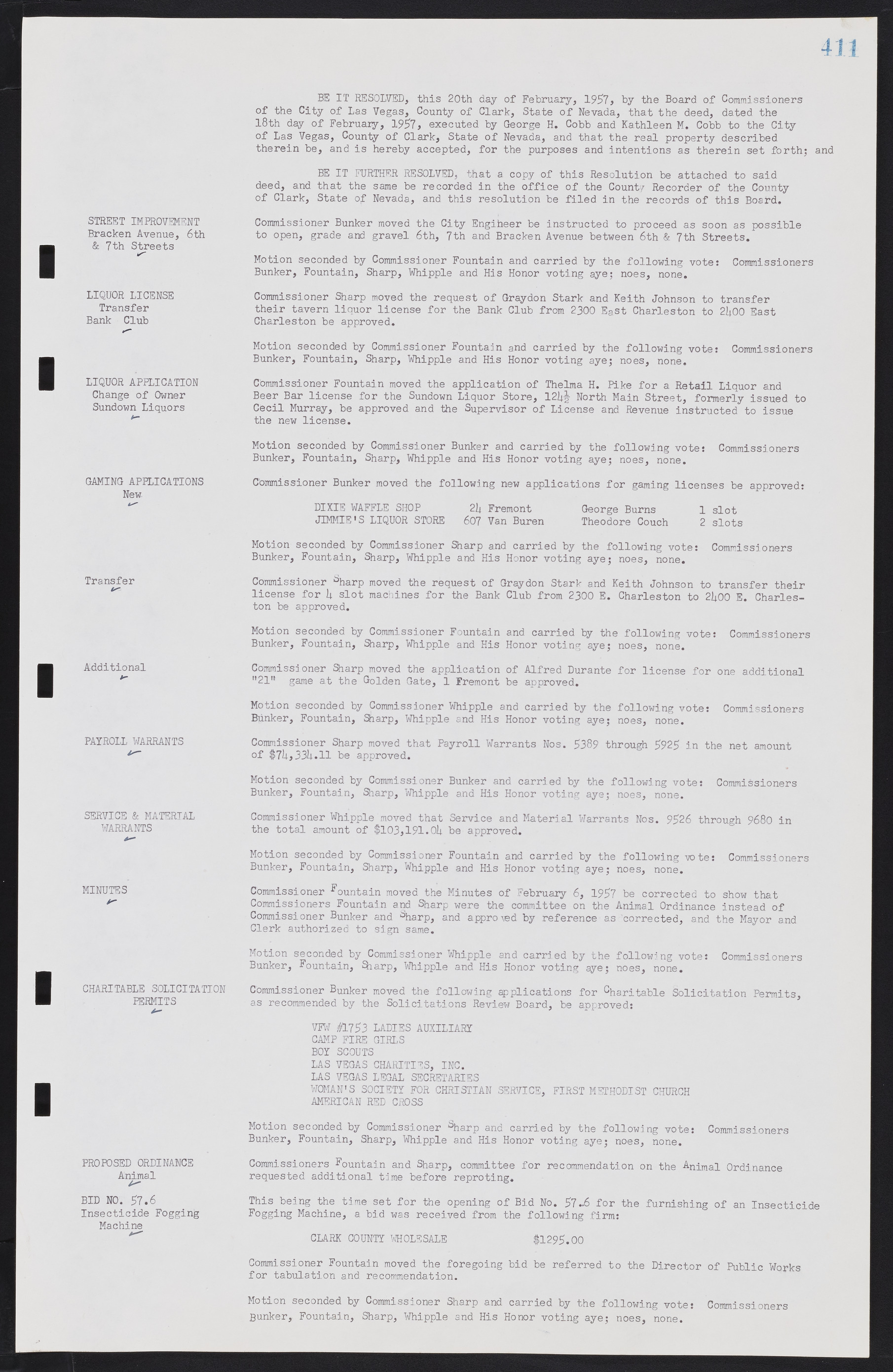 Las Vegas City Commission Minutes, September 21, 1955 to November 20, 1957, lvc000010-431