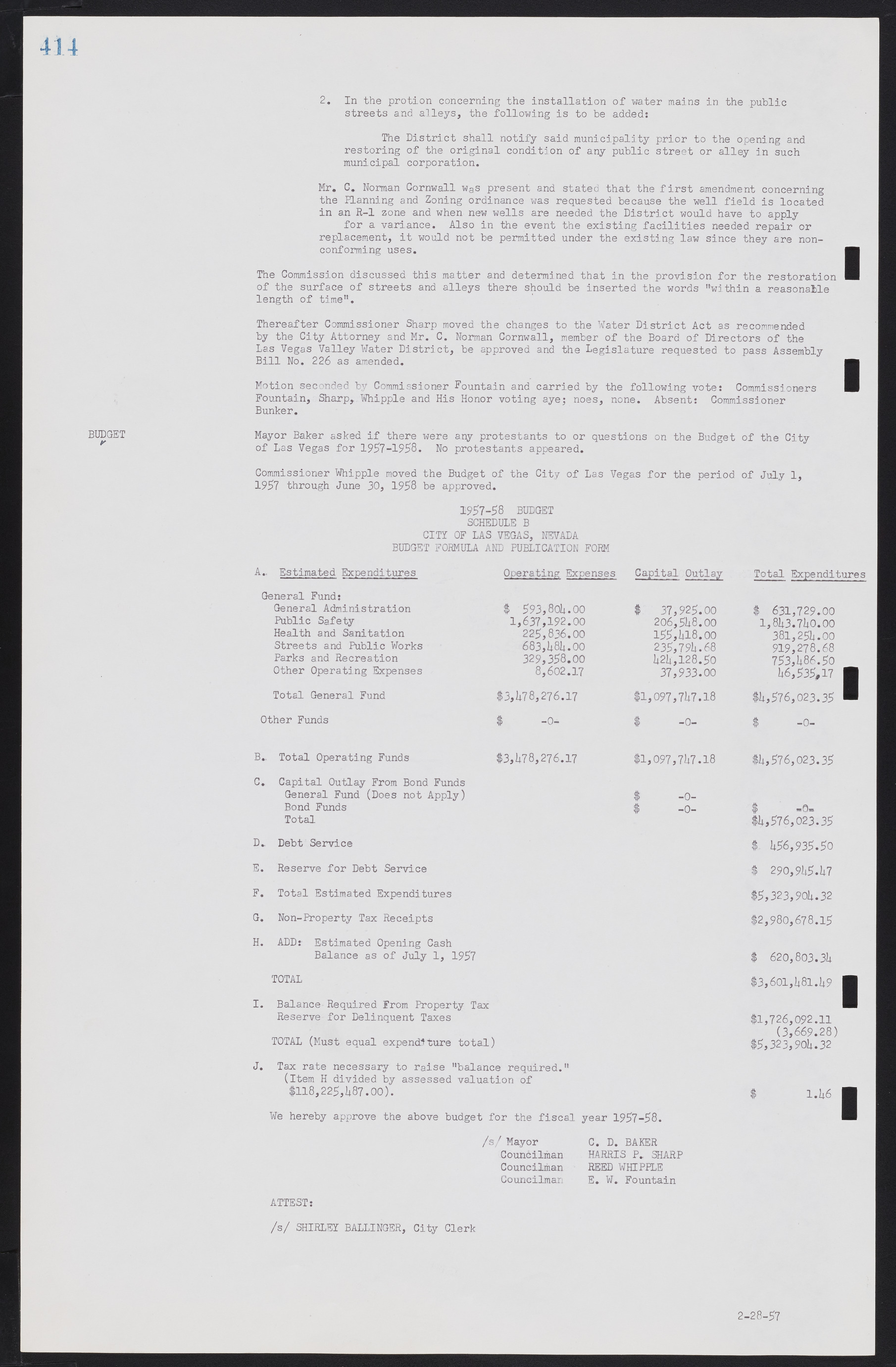Las Vegas City Commission Minutes, September 21, 1955 to November 20, 1957, lvc000010-434