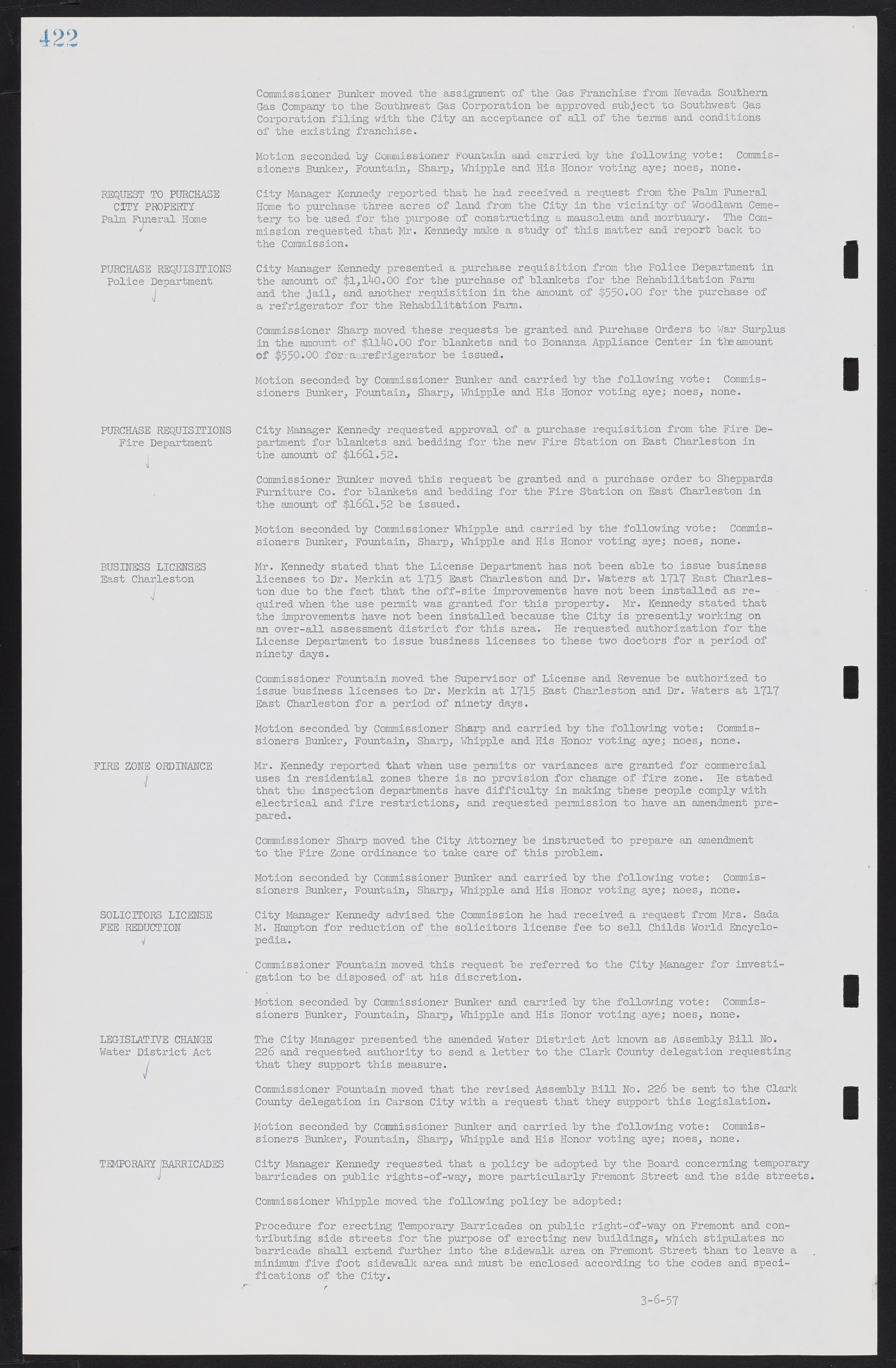 Las Vegas City Commission Minutes, September 21, 1955 to November 20, 1957, lvc000010-442