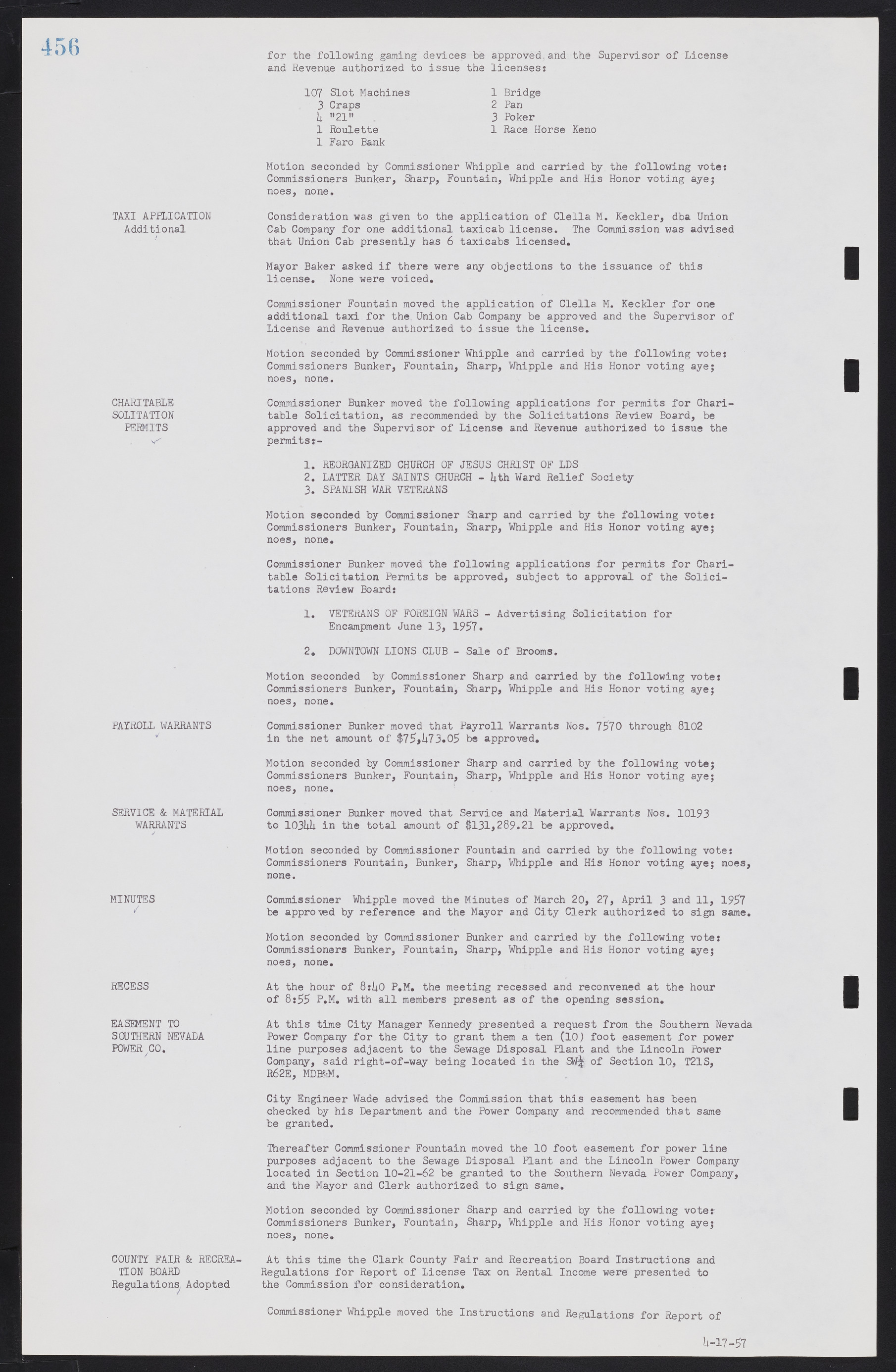 Las Vegas City Commission Minutes, September 21, 1955 to November 20, 1957, lvc000010-476