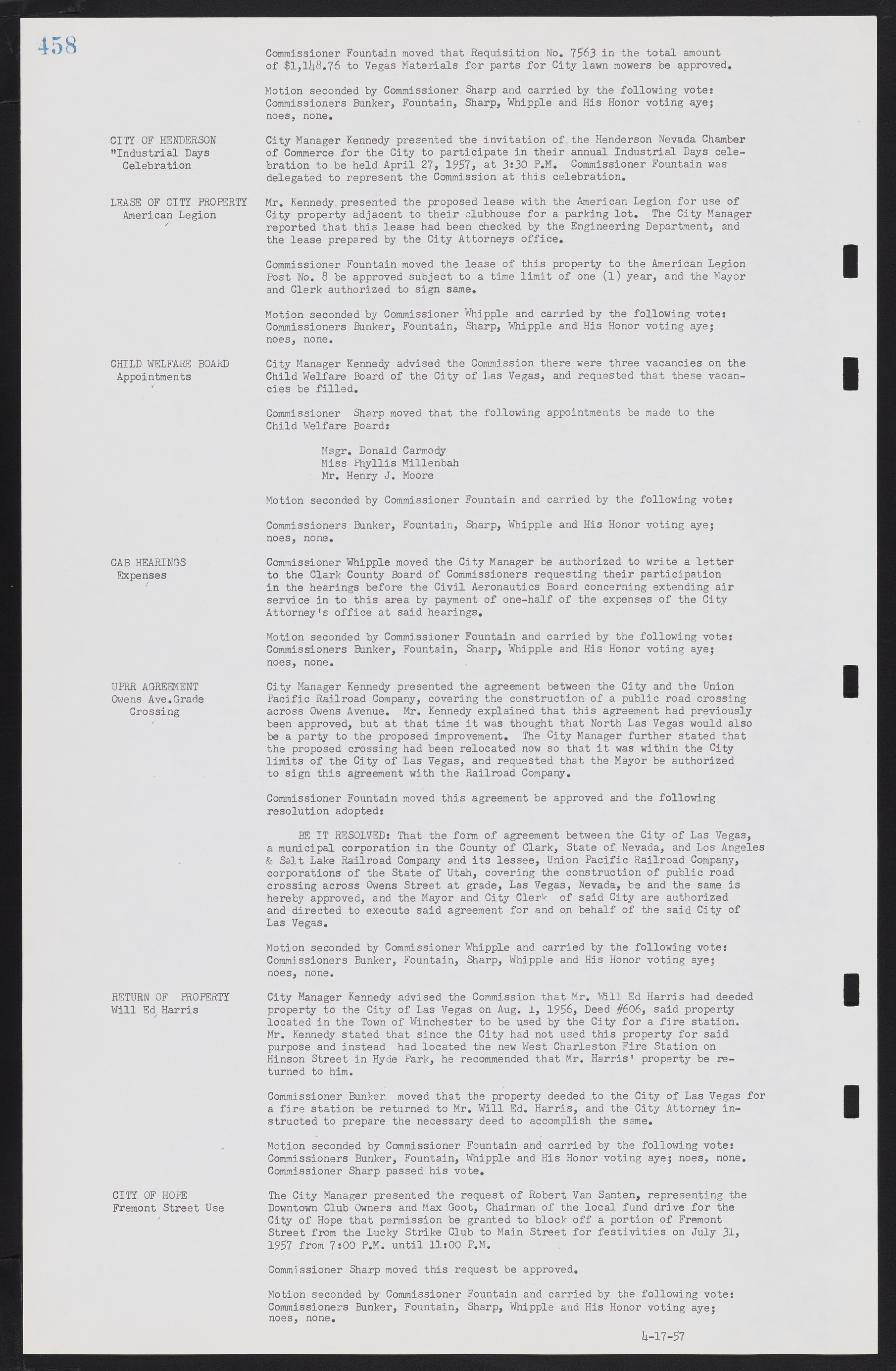 Las Vegas City Commission Minutes, September 21, 1955 to November 20, 1957, lvc000010-478
