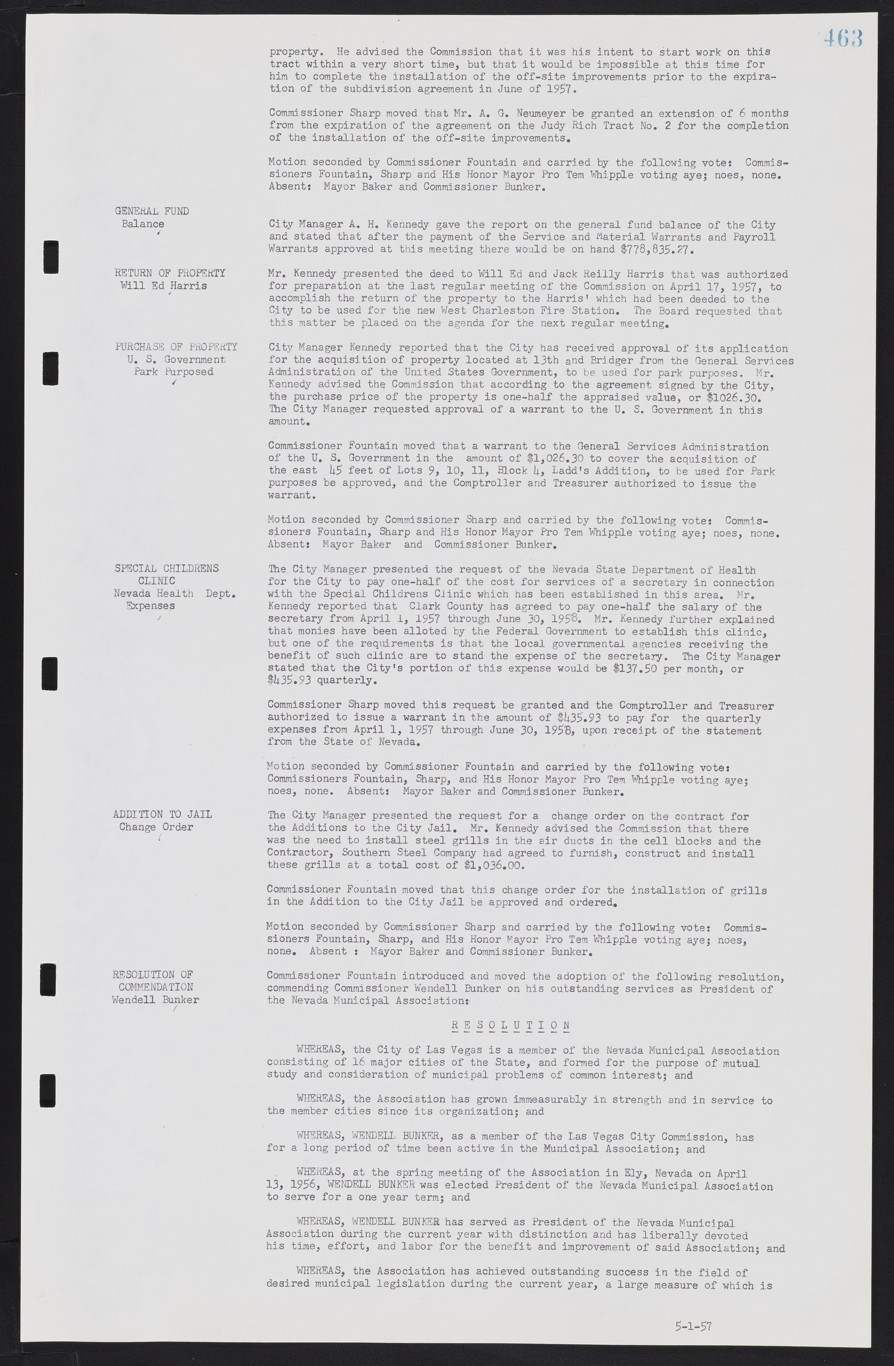 Las Vegas City Commission Minutes, September 21, 1955 to November 20, 1957, lvc000010-483