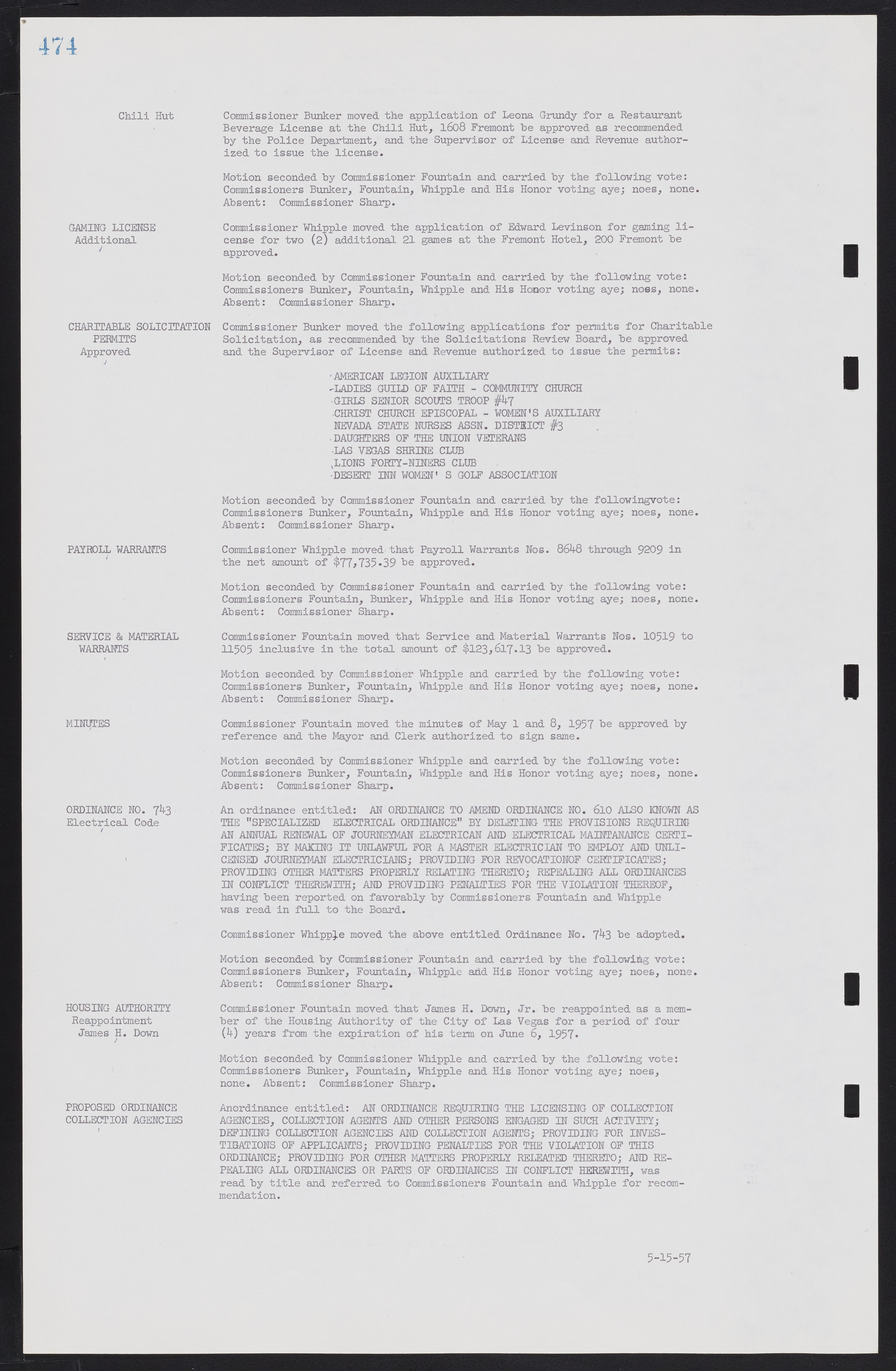 Las Vegas City Commission Minutes, September 21, 1955 to November 20, 1957, lvc000010-494