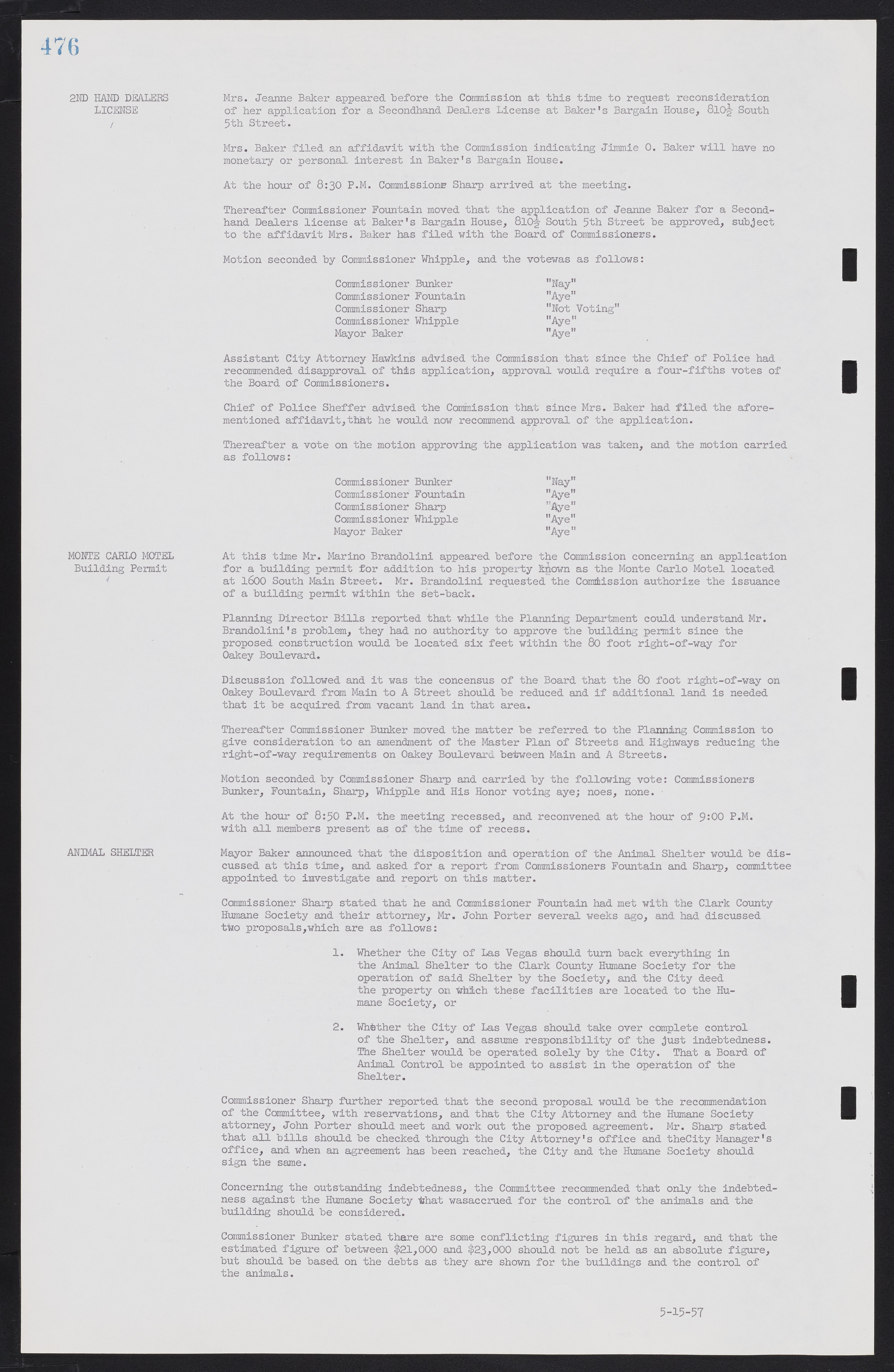 Las Vegas City Commission Minutes, September 21, 1955 to November 20, 1957, lvc000010-496