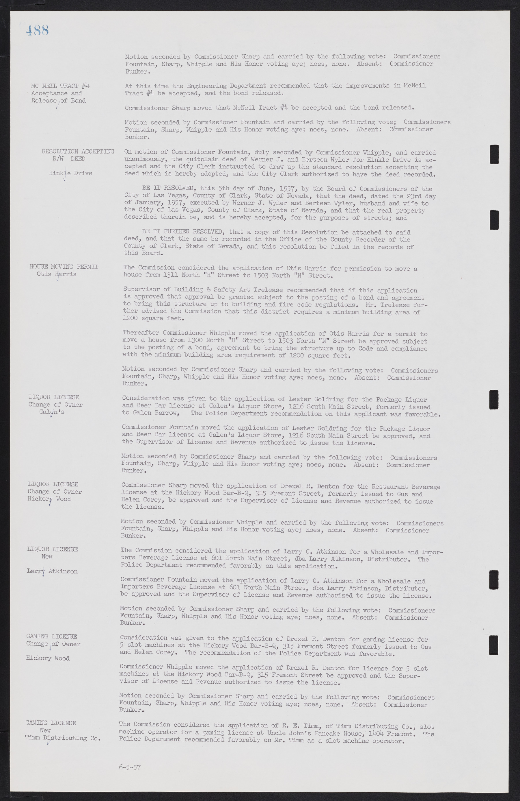 Las Vegas City Commission Minutes, September 21, 1955 to November 20, 1957, lvc000010-508