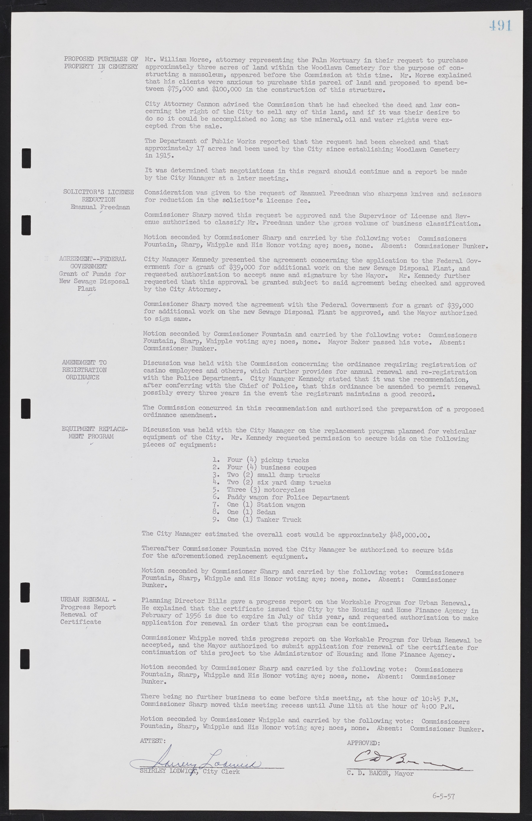 Las Vegas City Commission Minutes, September 21, 1955 to November 20, 1957, lvc000010-511