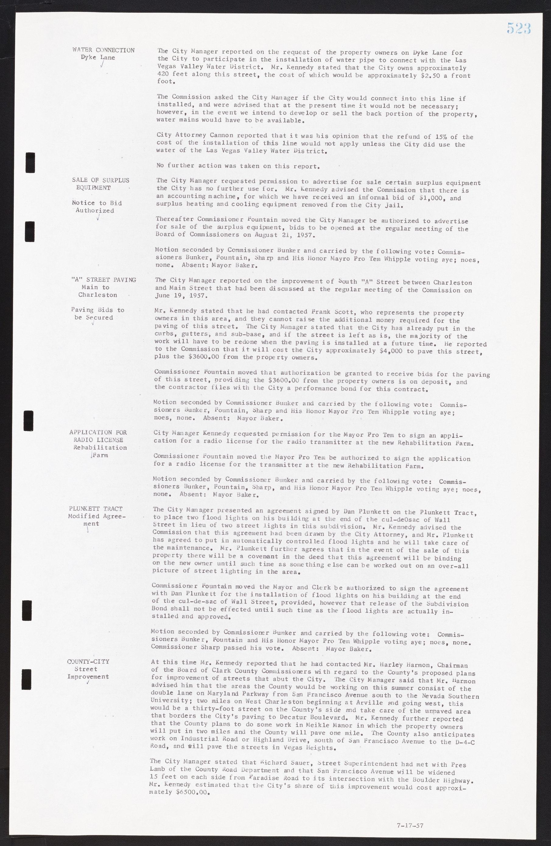 Las Vegas City Commission Minutes, September 21, 1955 to November 20, 1957, lvc000010-543