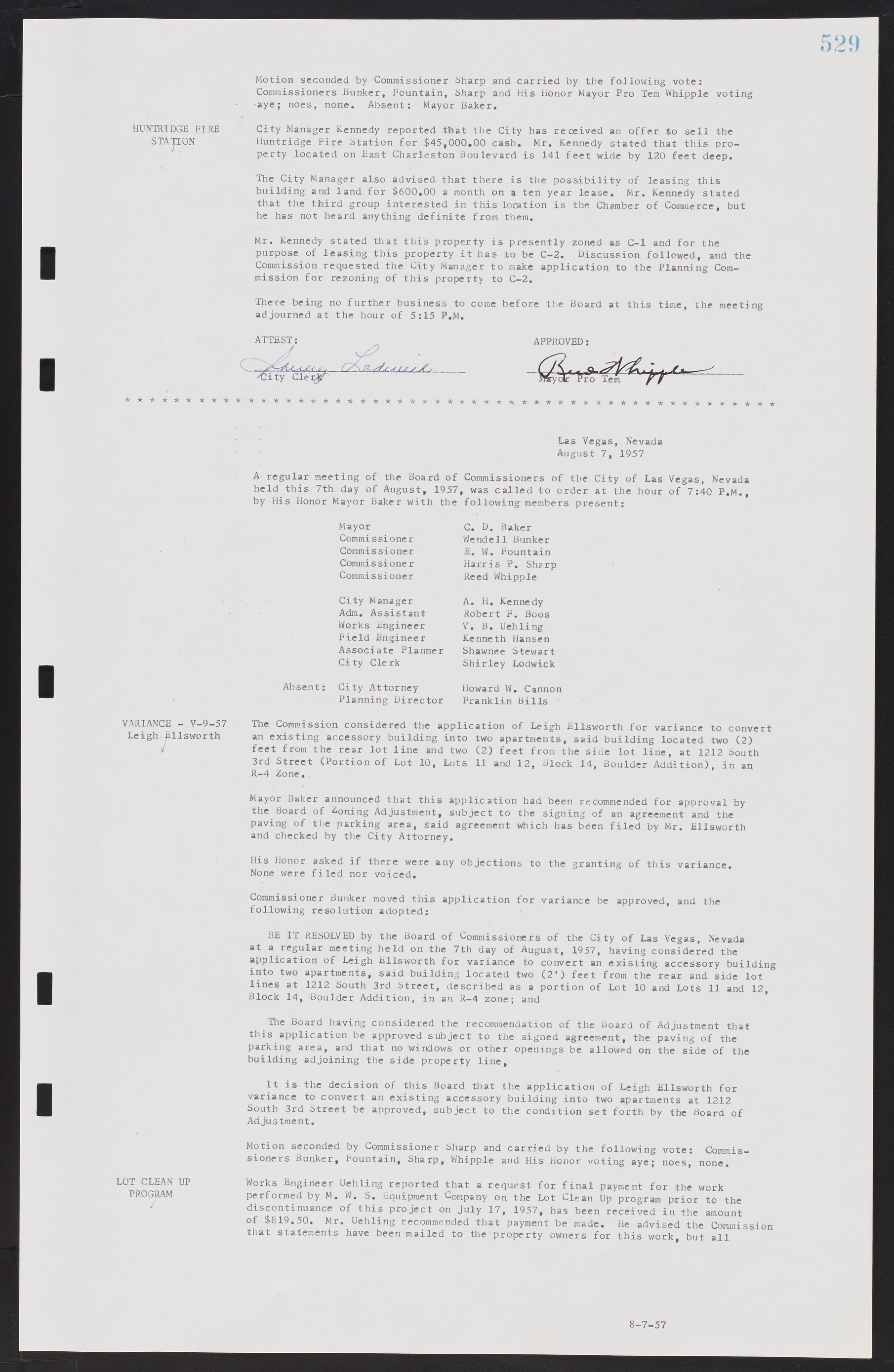 Las Vegas City Commission Minutes, September 21, 1955 to November 20, 1957, lvc000010-549