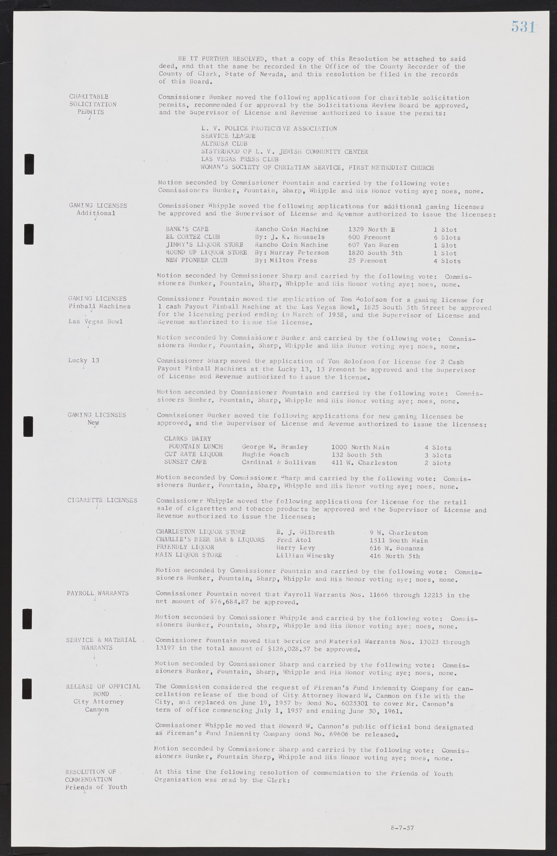 Las Vegas City Commission Minutes, September 21, 1955 to November 20, 1957, lvc000010-551