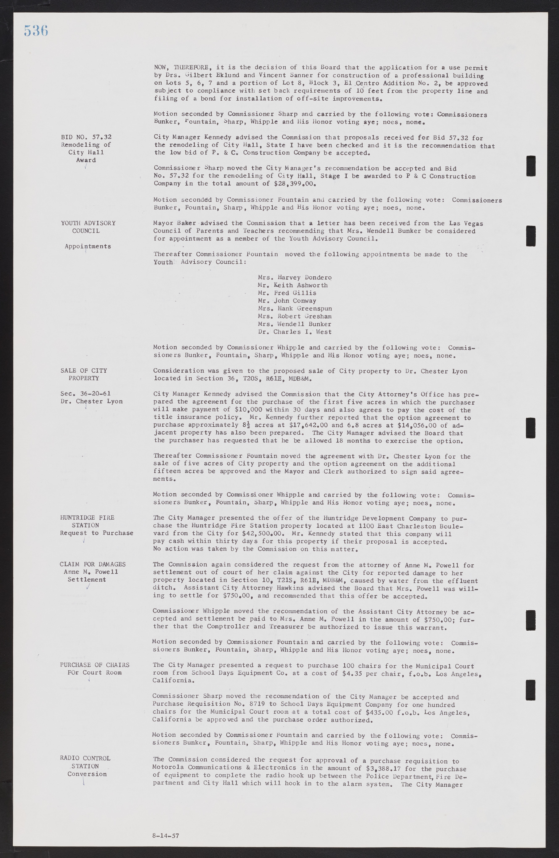 Las Vegas City Commission Minutes, September 21, 1955 to November 20, 1957, lvc000010-556