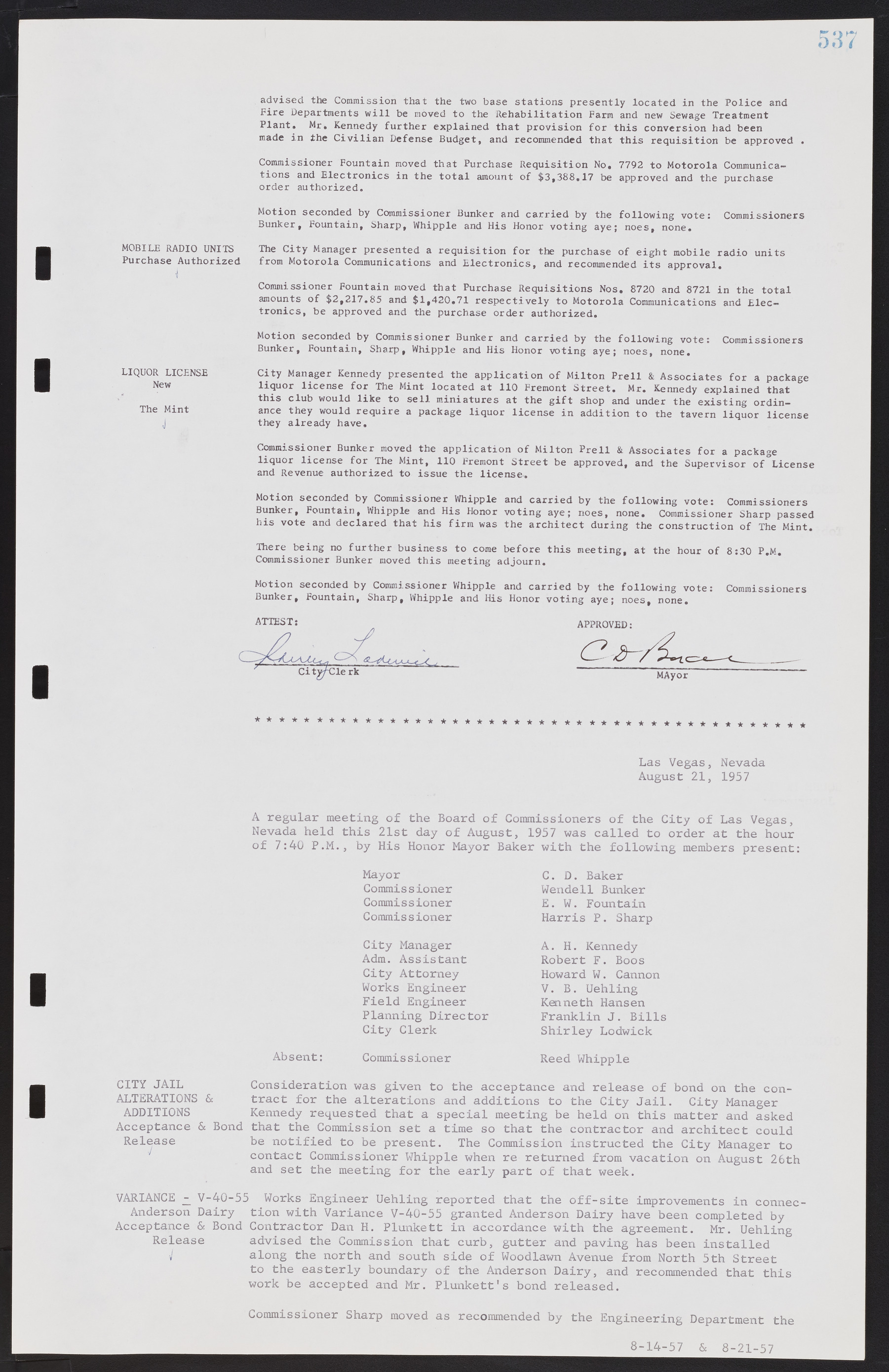 Las Vegas City Commission Minutes, September 21, 1955 to November 20, 1957, lvc000010-557
