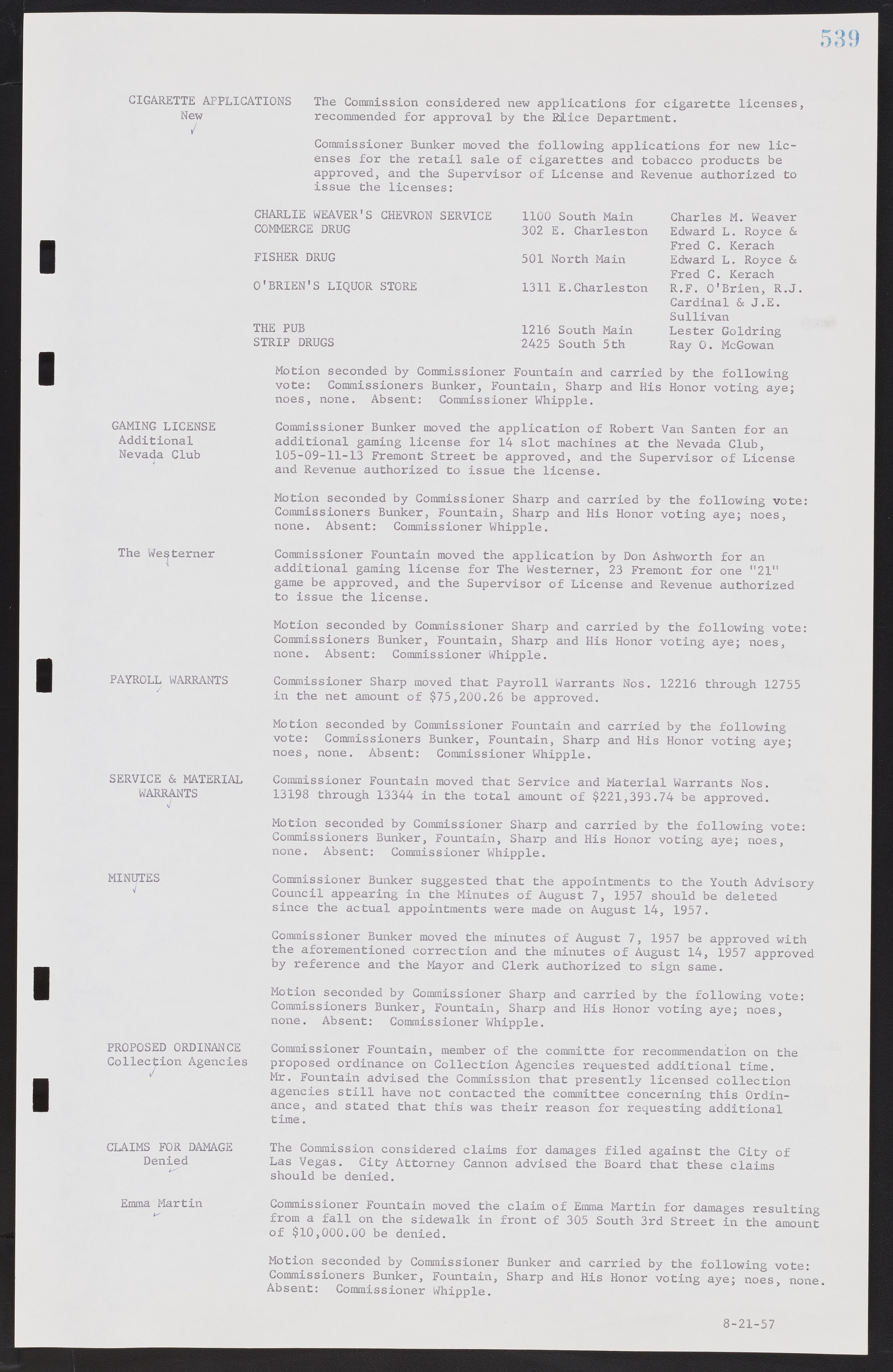 Las Vegas City Commission Minutes, September 21, 1955 to November 20, 1957, lvc000010-559
