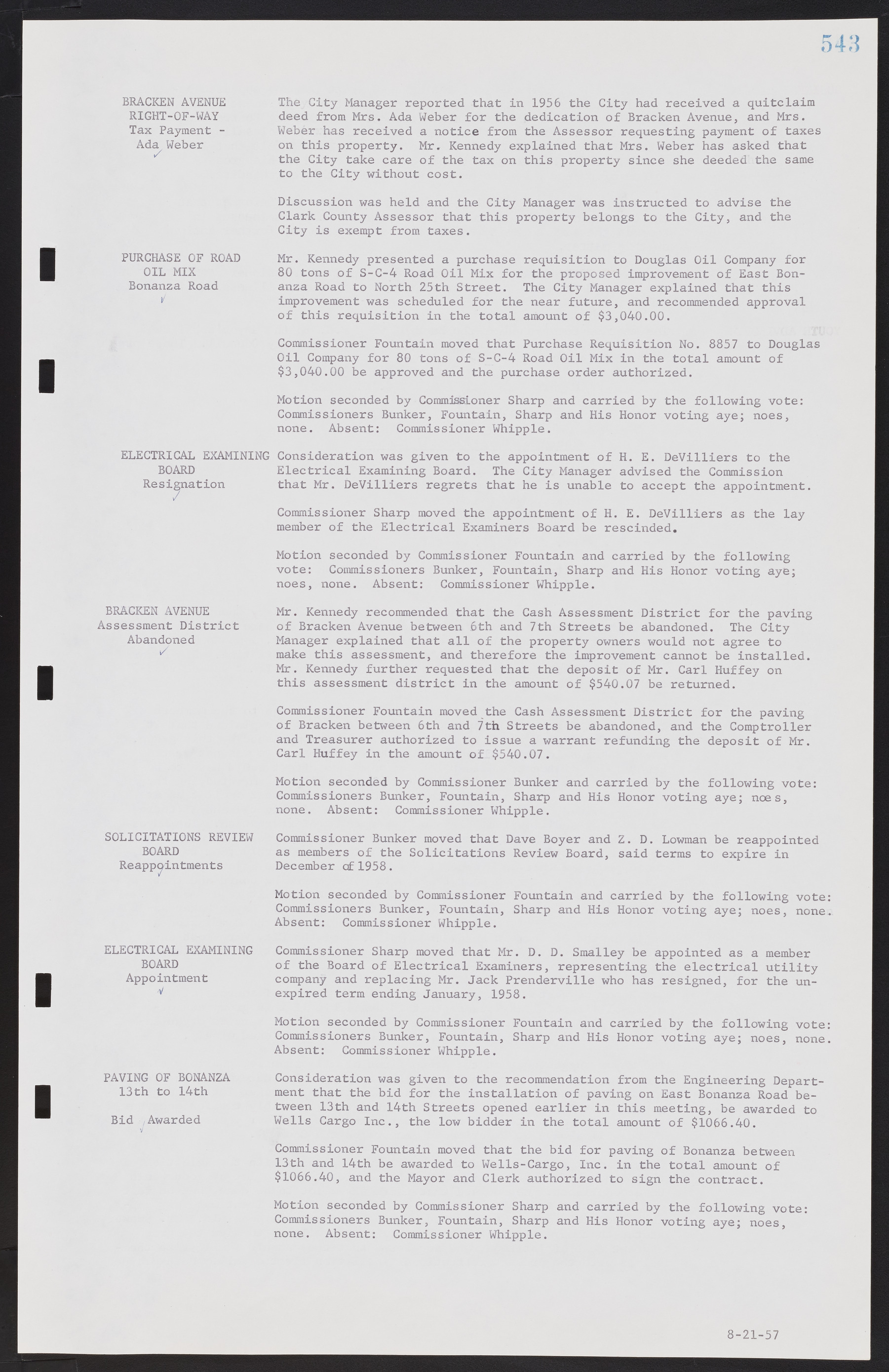 Las Vegas City Commission Minutes, September 21, 1955 to November 20, 1957, lvc000010-563