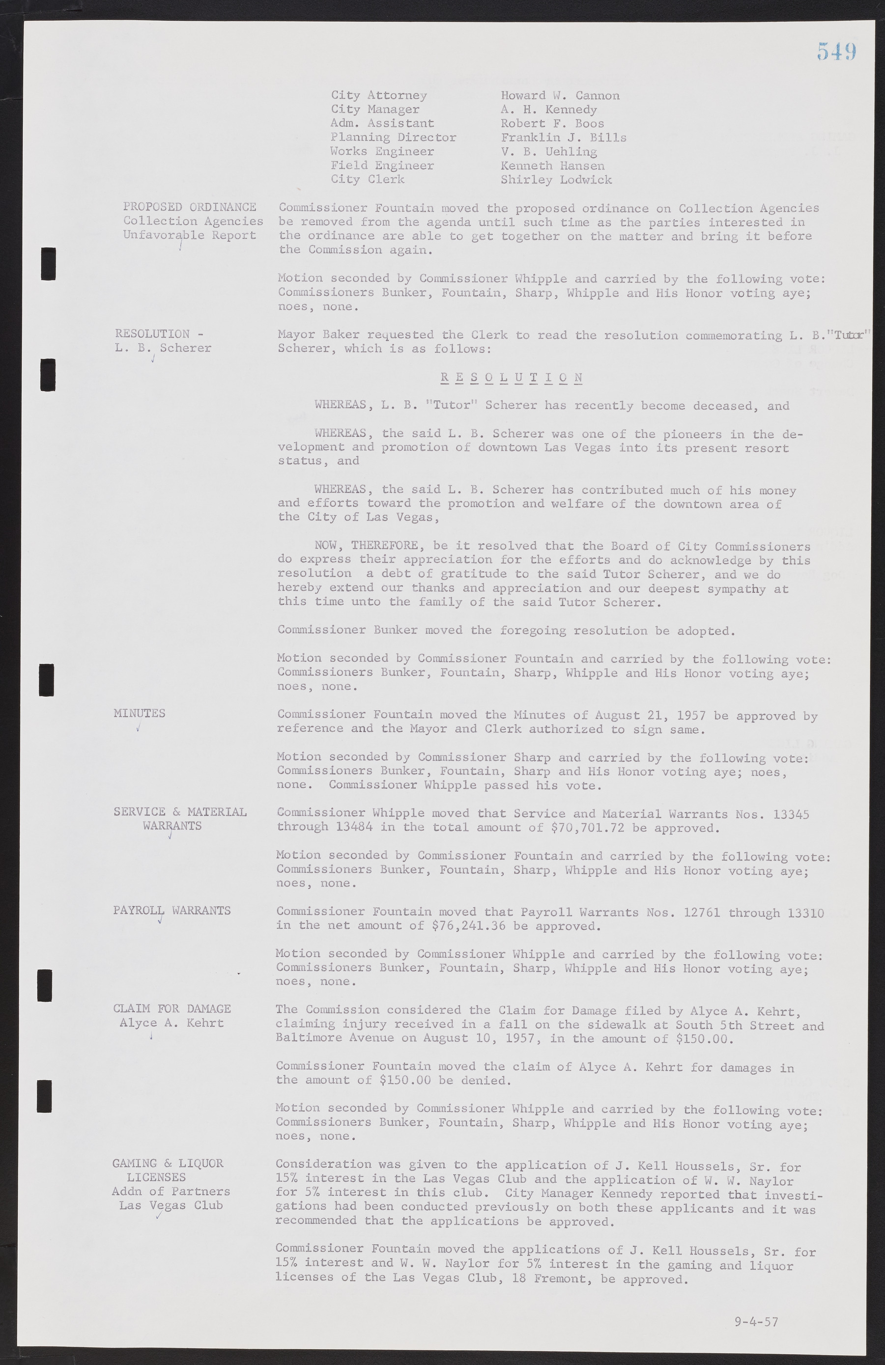 Las Vegas City Commission Minutes, September 21, 1955 to November 20, 1957, lvc000010-569