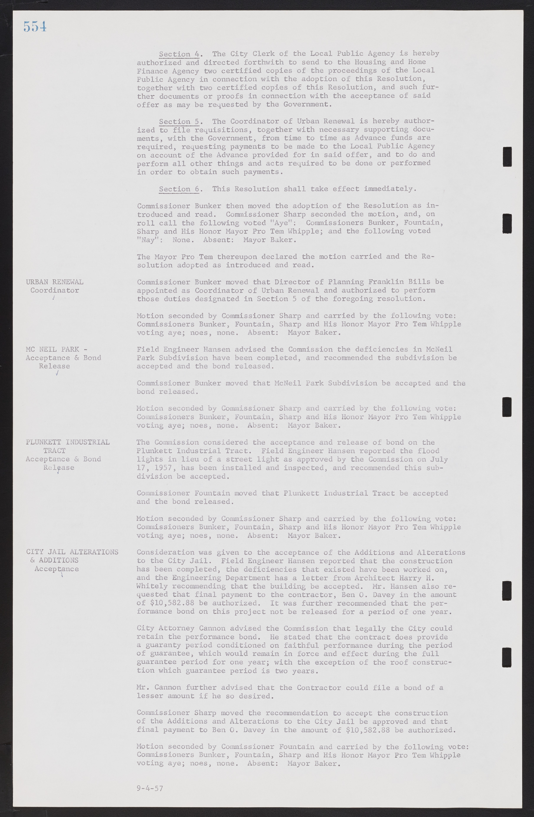 Las Vegas City Commission Minutes, September 21, 1955 to November 20, 1957, lvc000010-574