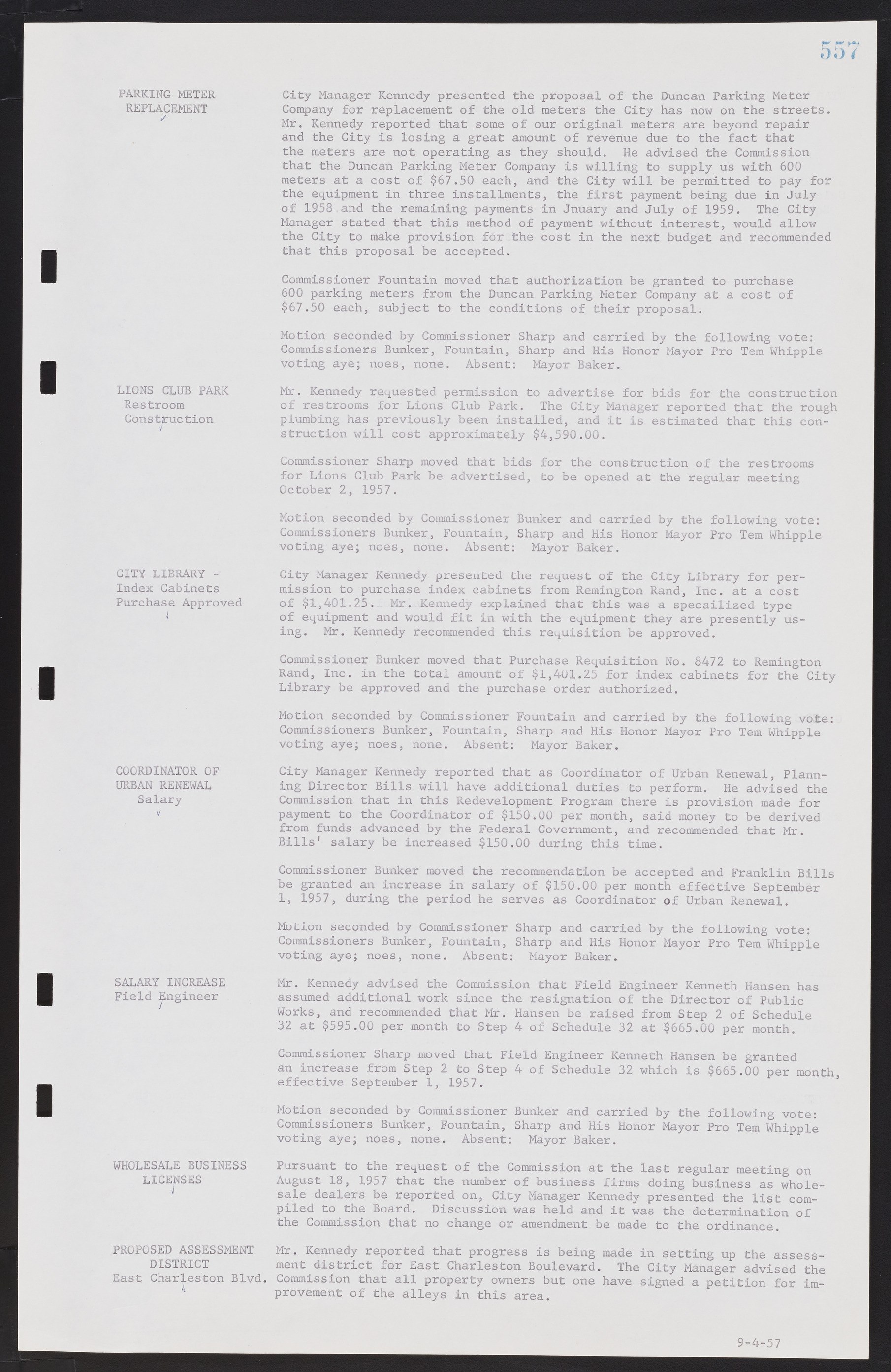 Las Vegas City Commission Minutes, September 21, 1955 to November 20, 1957, lvc000010-577