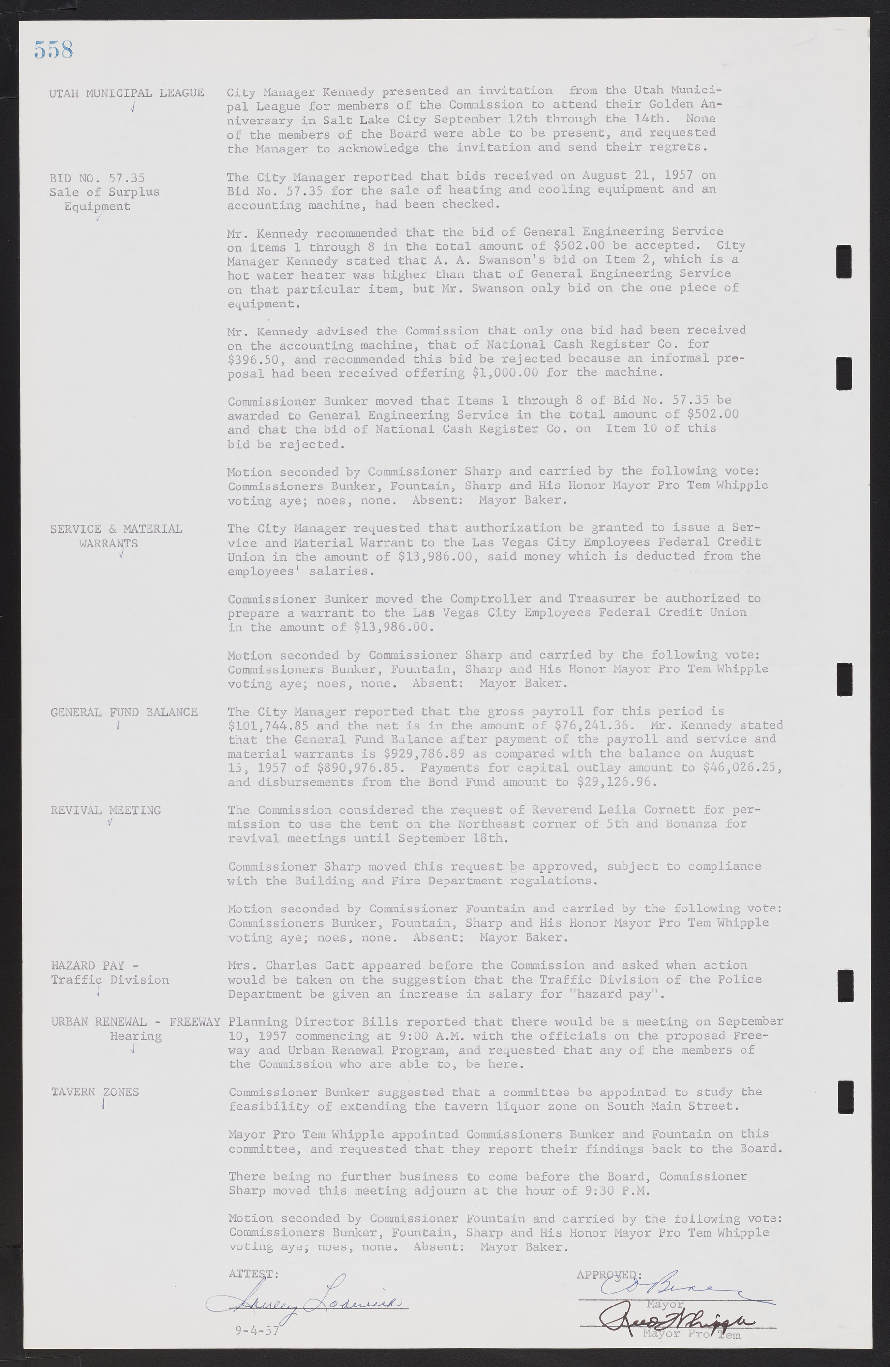 Las Vegas City Commission Minutes, September 21, 1955 to November 20, 1957, lvc000010-578