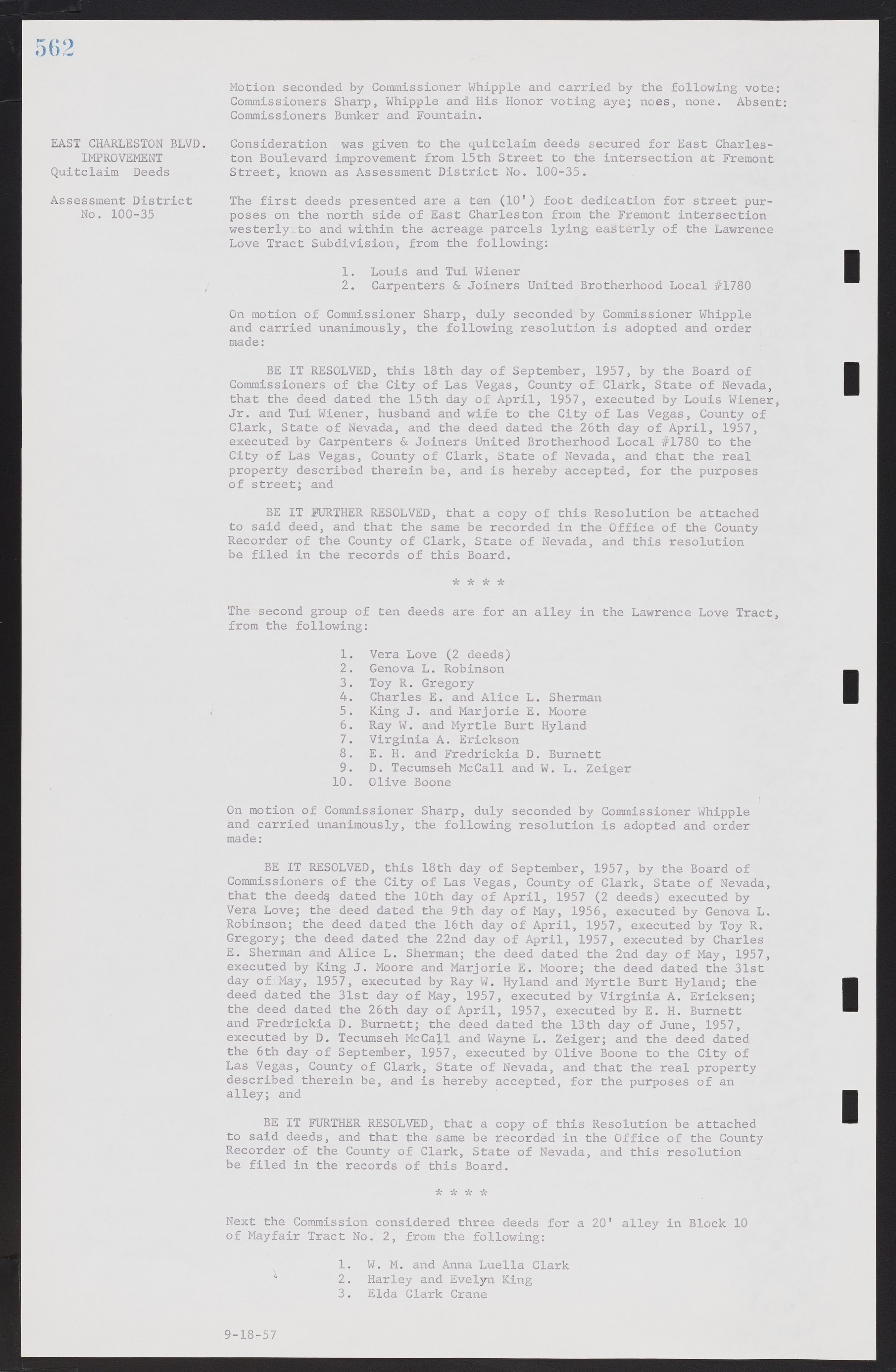 Las Vegas City Commission Minutes, September 21, 1955 to November 20, 1957, lvc000010-582