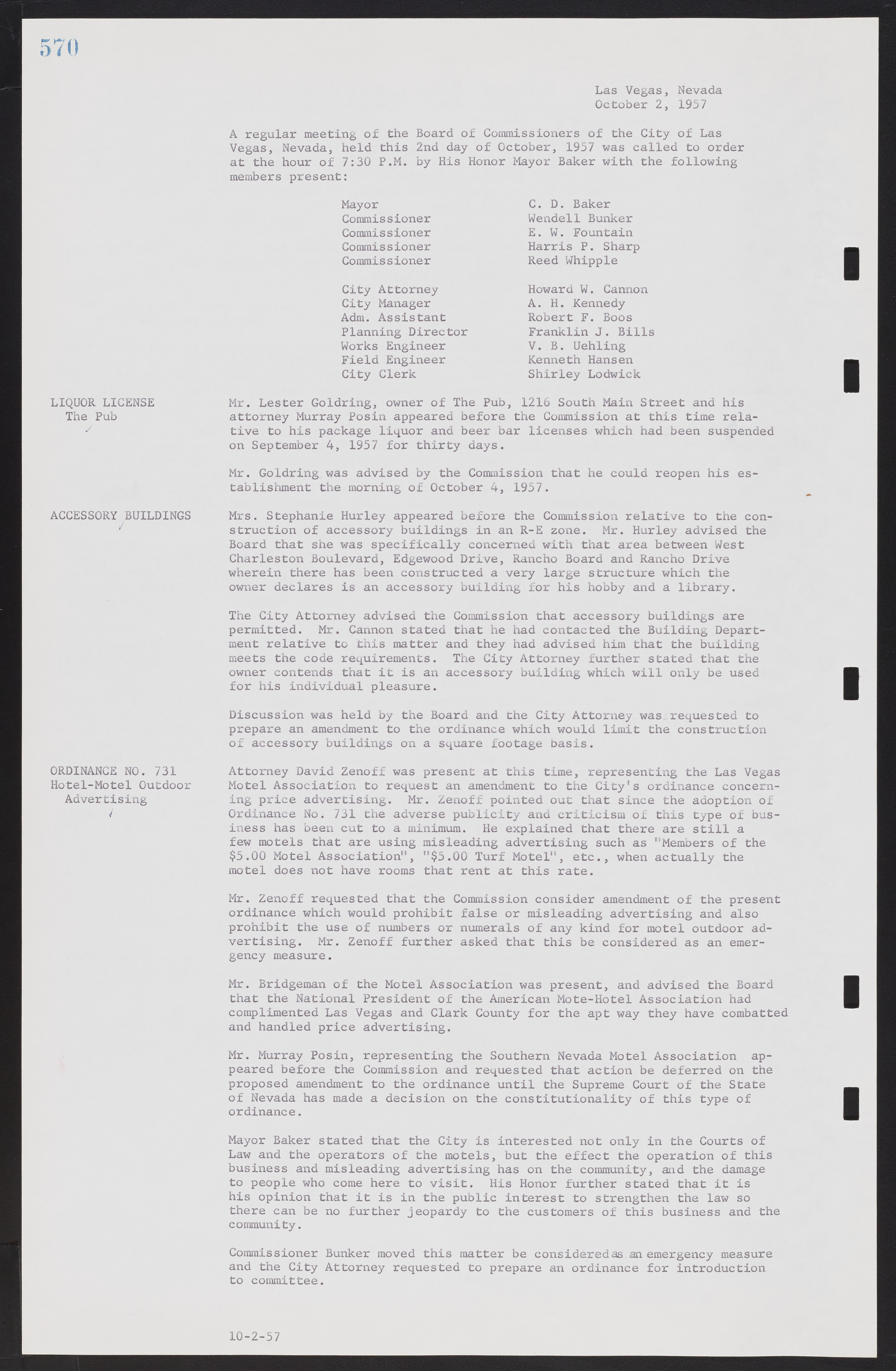 Las Vegas City Commission Minutes, September 21, 1955 to November 20, 1957, lvc000010-590
