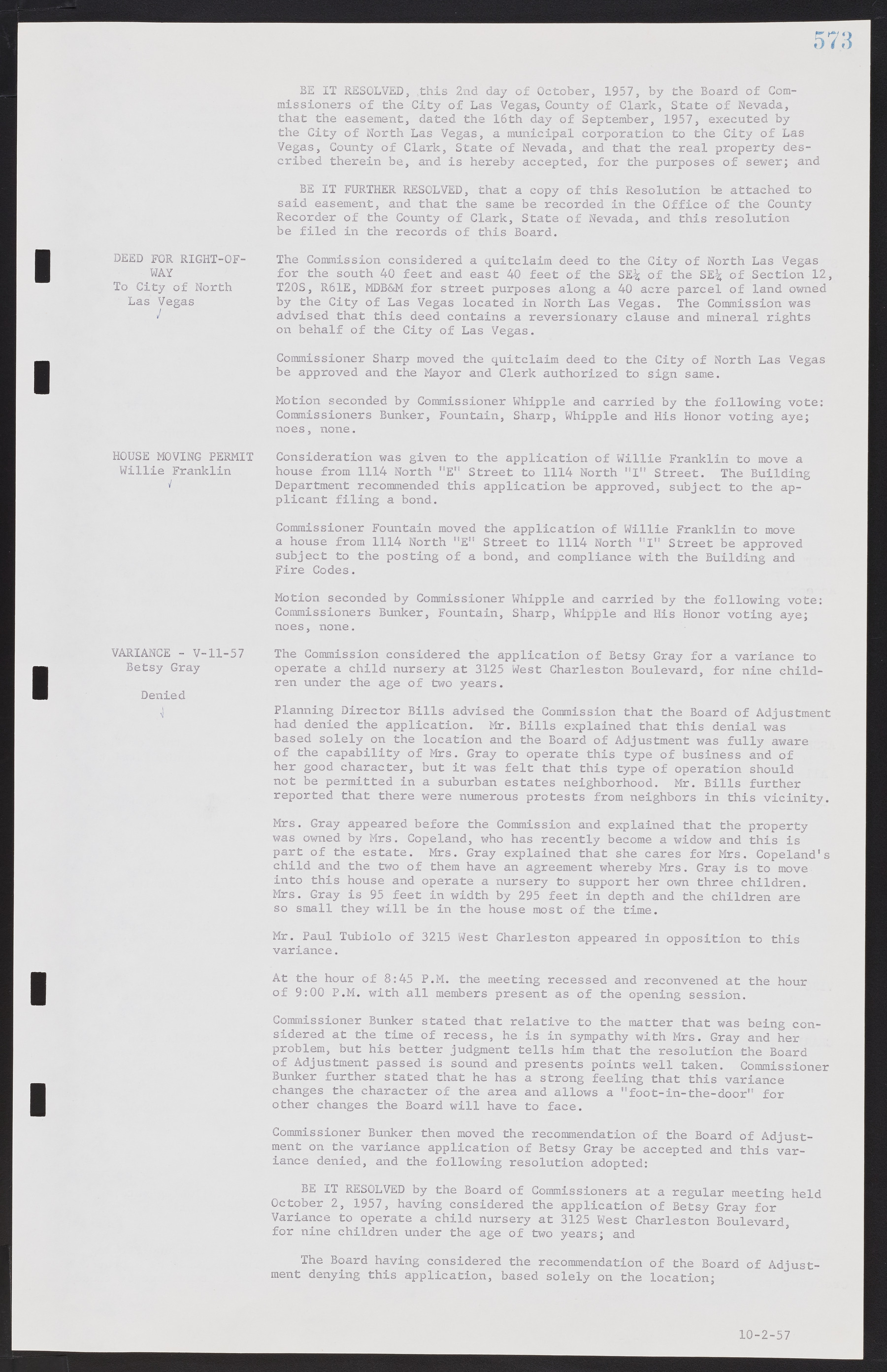 Las Vegas City Commission Minutes, September 21, 1955 to November 20, 1957, lvc000010-593