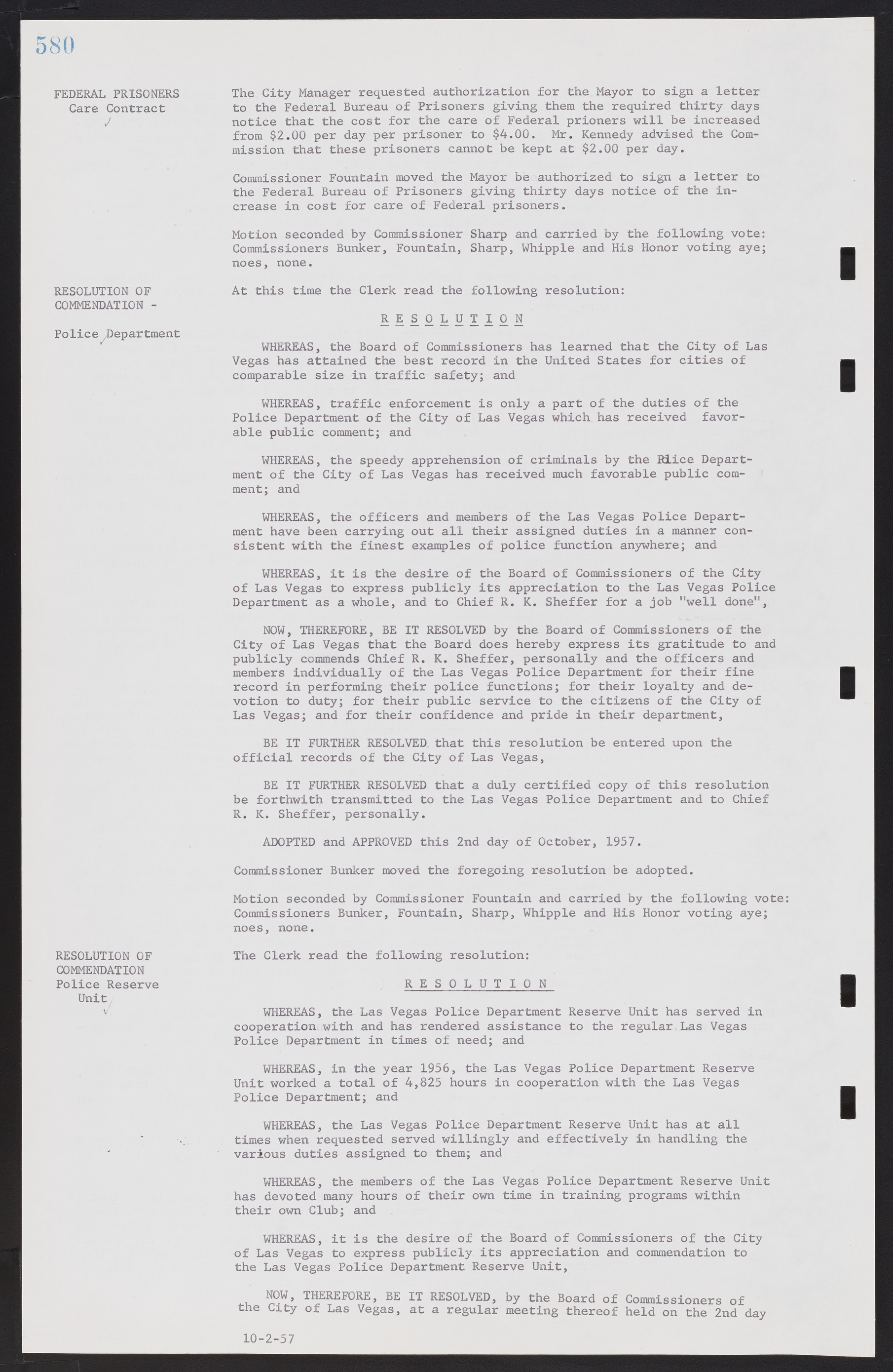 Las Vegas City Commission Minutes, September 21, 1955 to November 20, 1957, lvc000010-600