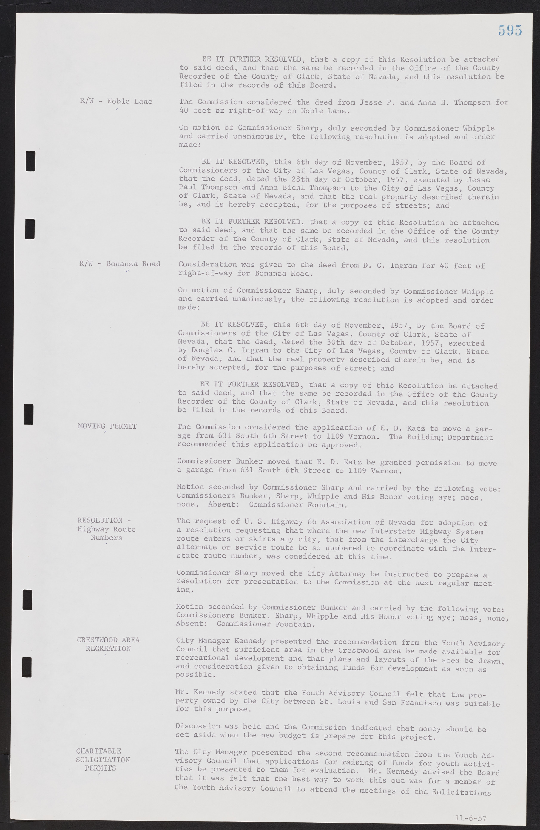 Las Vegas City Commission Minutes, September 21, 1955 to November 20, 1957, lvc000010-615