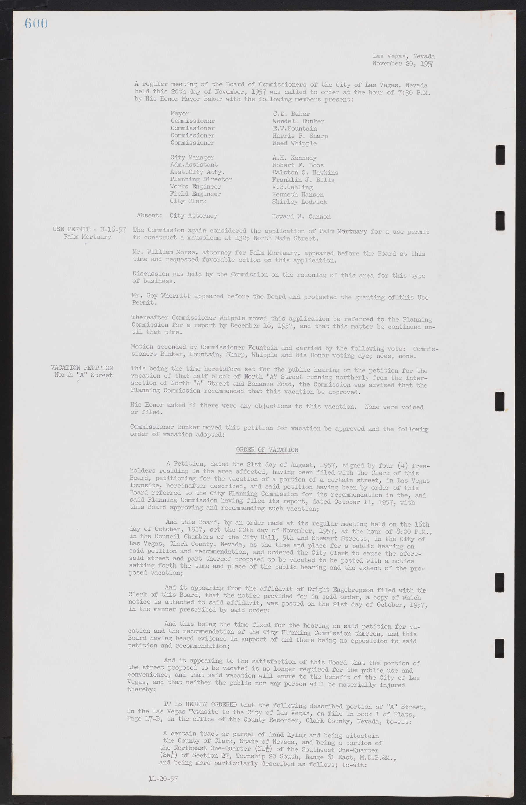 Las Vegas City Commission Minutes, September 21, 1955 to November 20, 1957, lvc000010-620