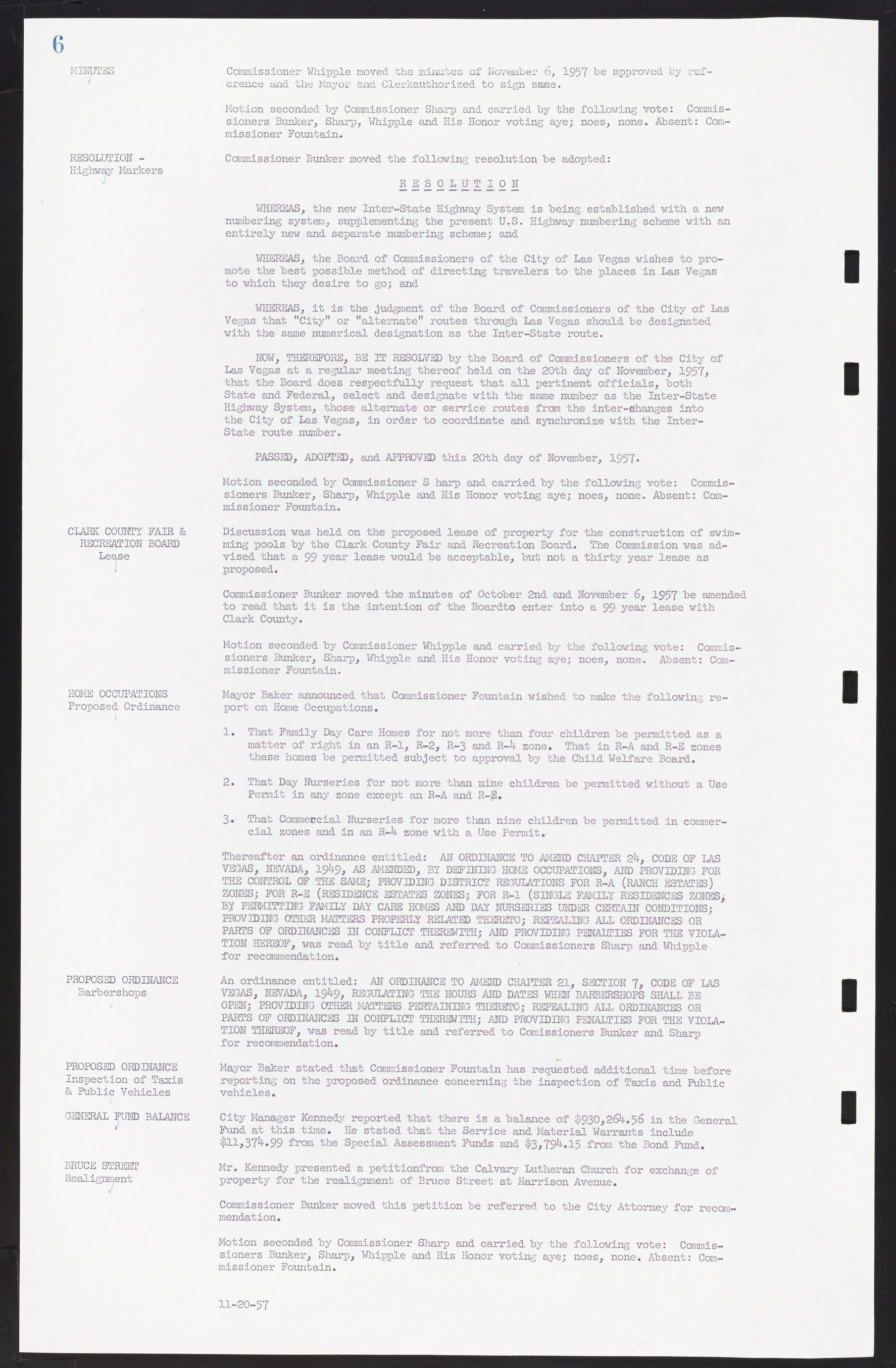 Las Vegas City Commission Minutes, November 20, 1957 to December 2, 1959, lvc000011-10