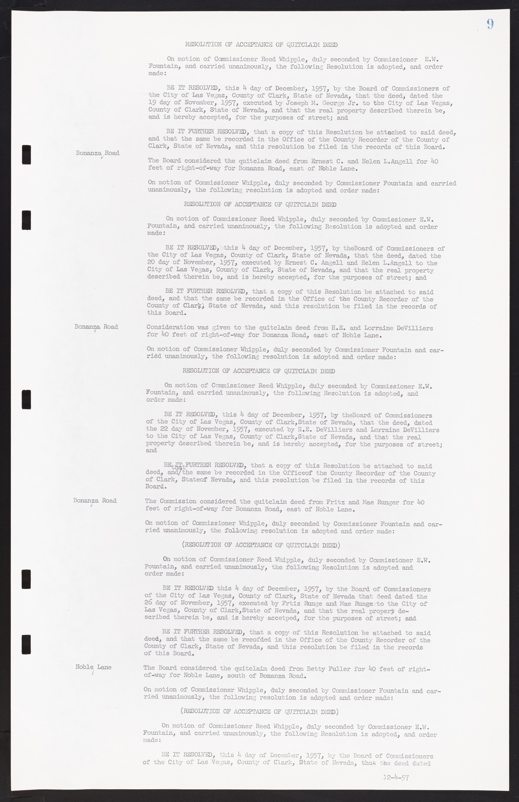 Las Vegas City Commission Minutes, November 20, 1957 to December 2, 1959, lvc000011-13