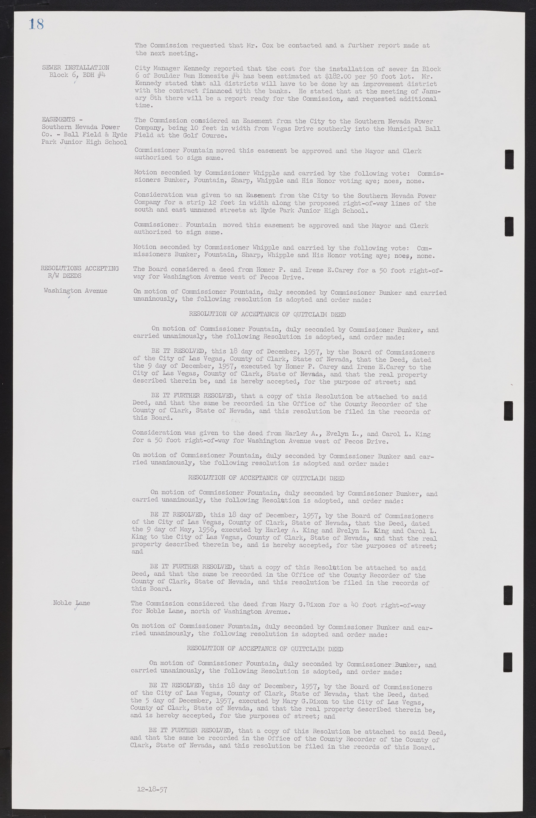 Las Vegas City Commission Minutes, November 20, 1957 to December 2, 1959, lvc000011-22