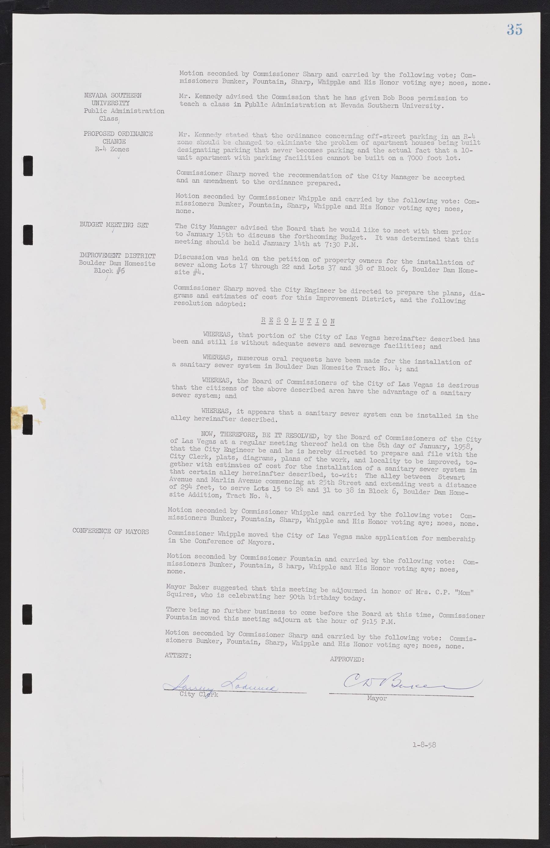 Las Vegas City Commission Minutes, November 20, 1957 to December 2, 1959, lvc000011-39