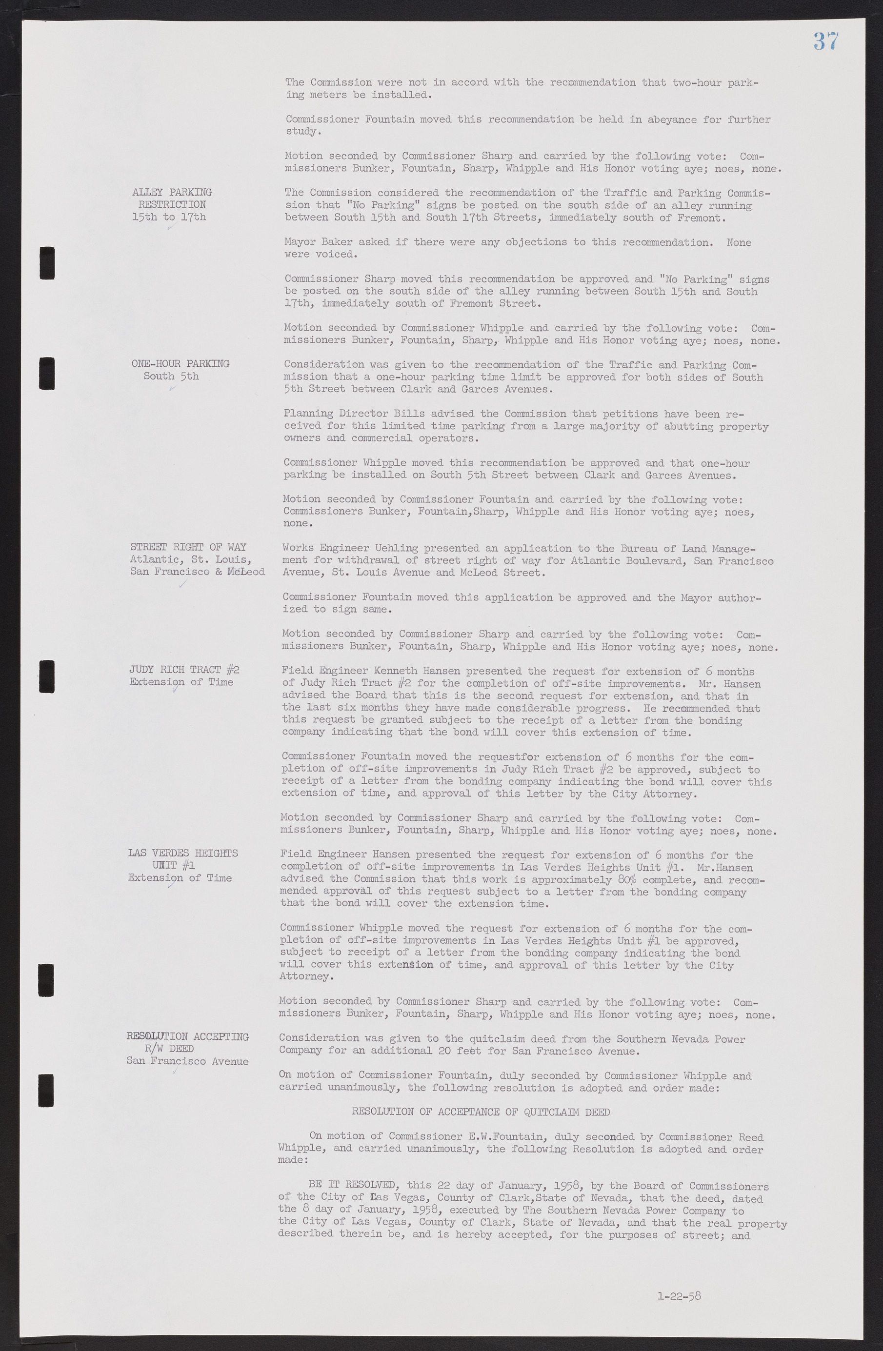 Las Vegas City Commission Minutes, November 20, 1957 to December 2, 1959, lvc000011-41