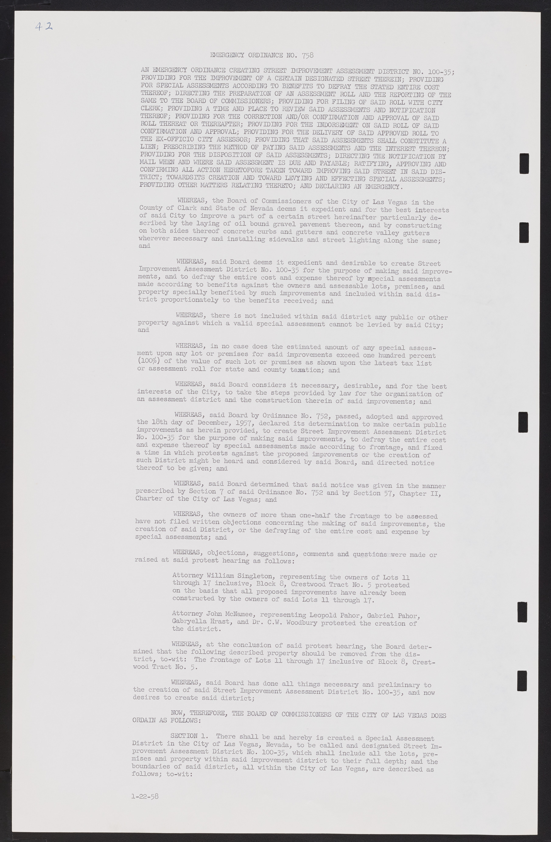 Las Vegas City Commission Minutes, November 20, 1957 to December 2, 1959, lvc000011-46